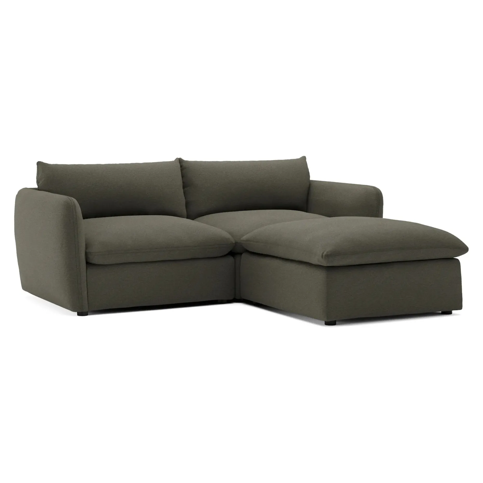 Leigh 92" Modular Sectional - Silver Moss