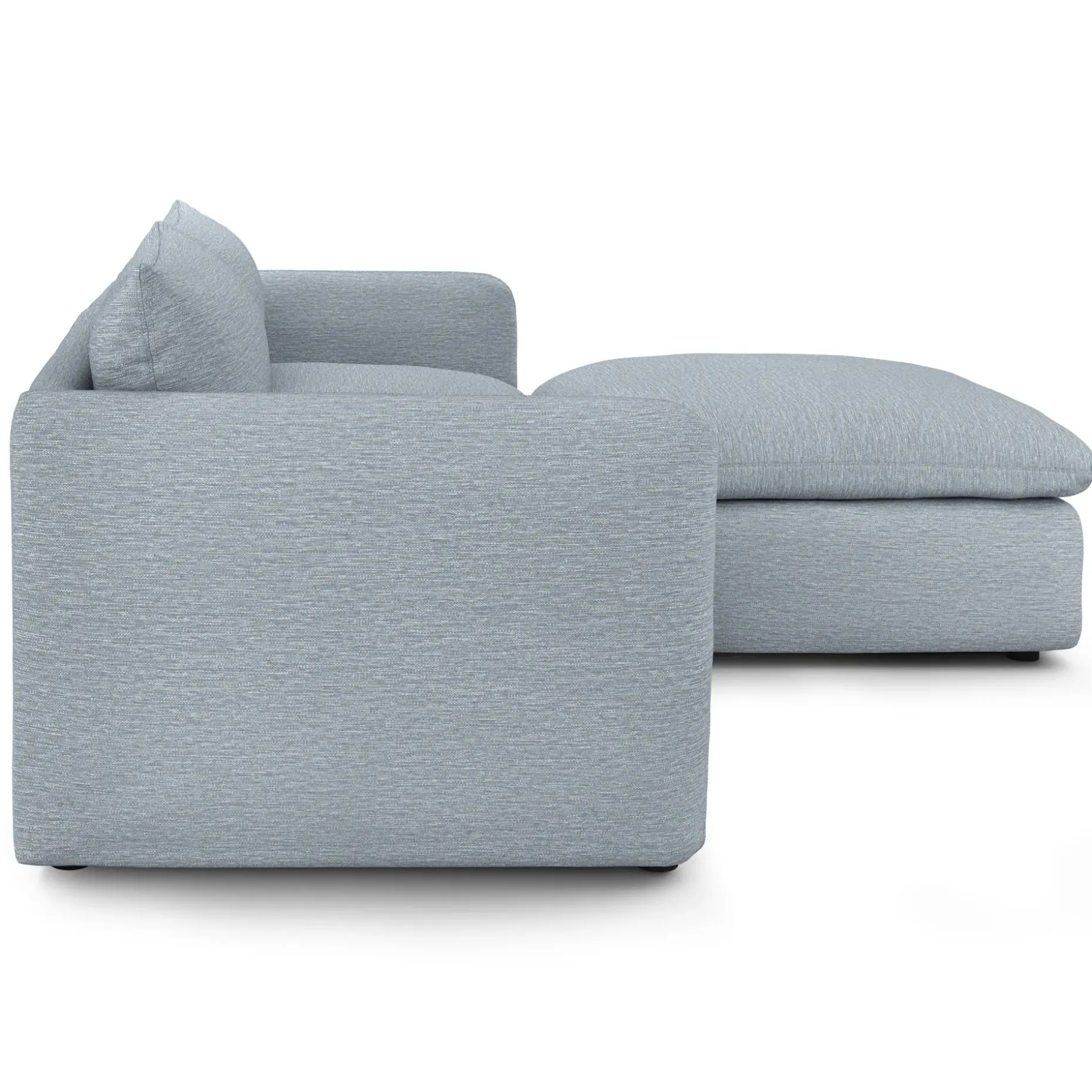 Leigh 92" Modular Sectional - Silver Light Blue
