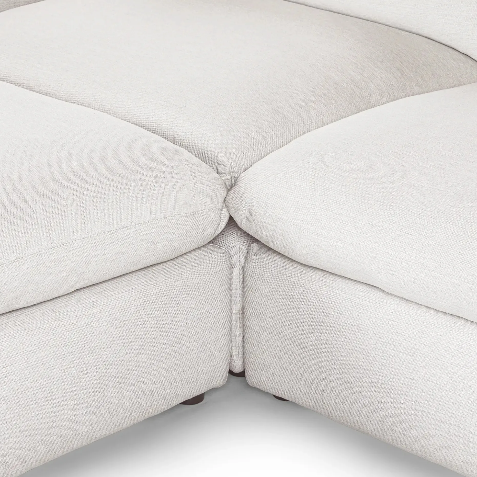 Leigh 131.5" Modular Sectional - Silver Ivory