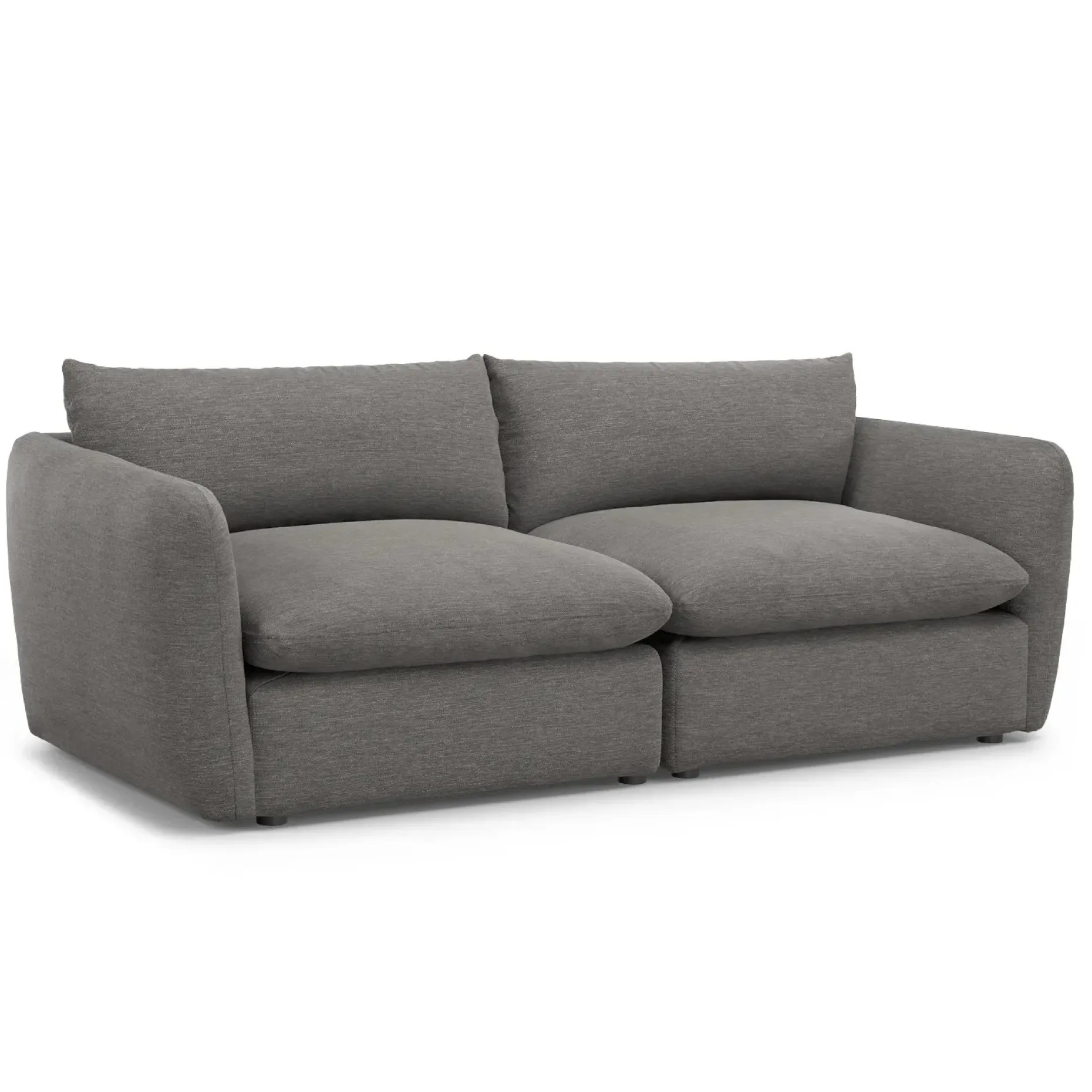 Leigh 92" Modular Sofa - Silver Gray