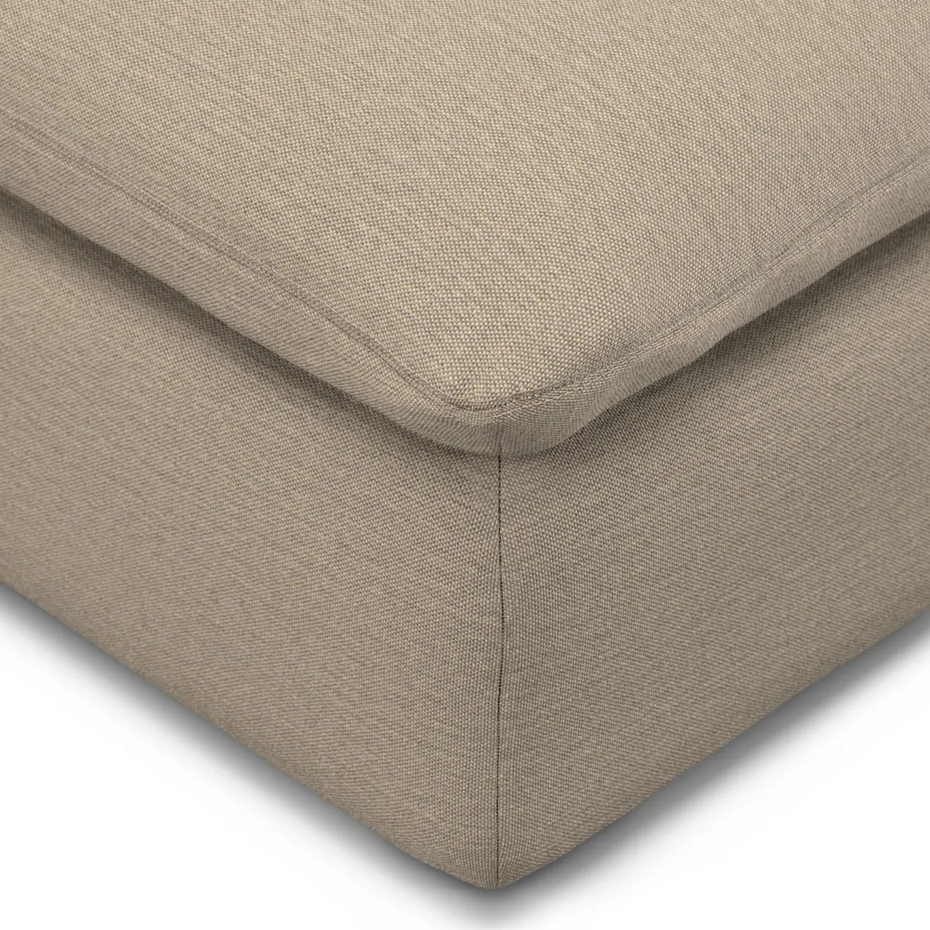 Leigh 41" Ottoman - Silver Taupe