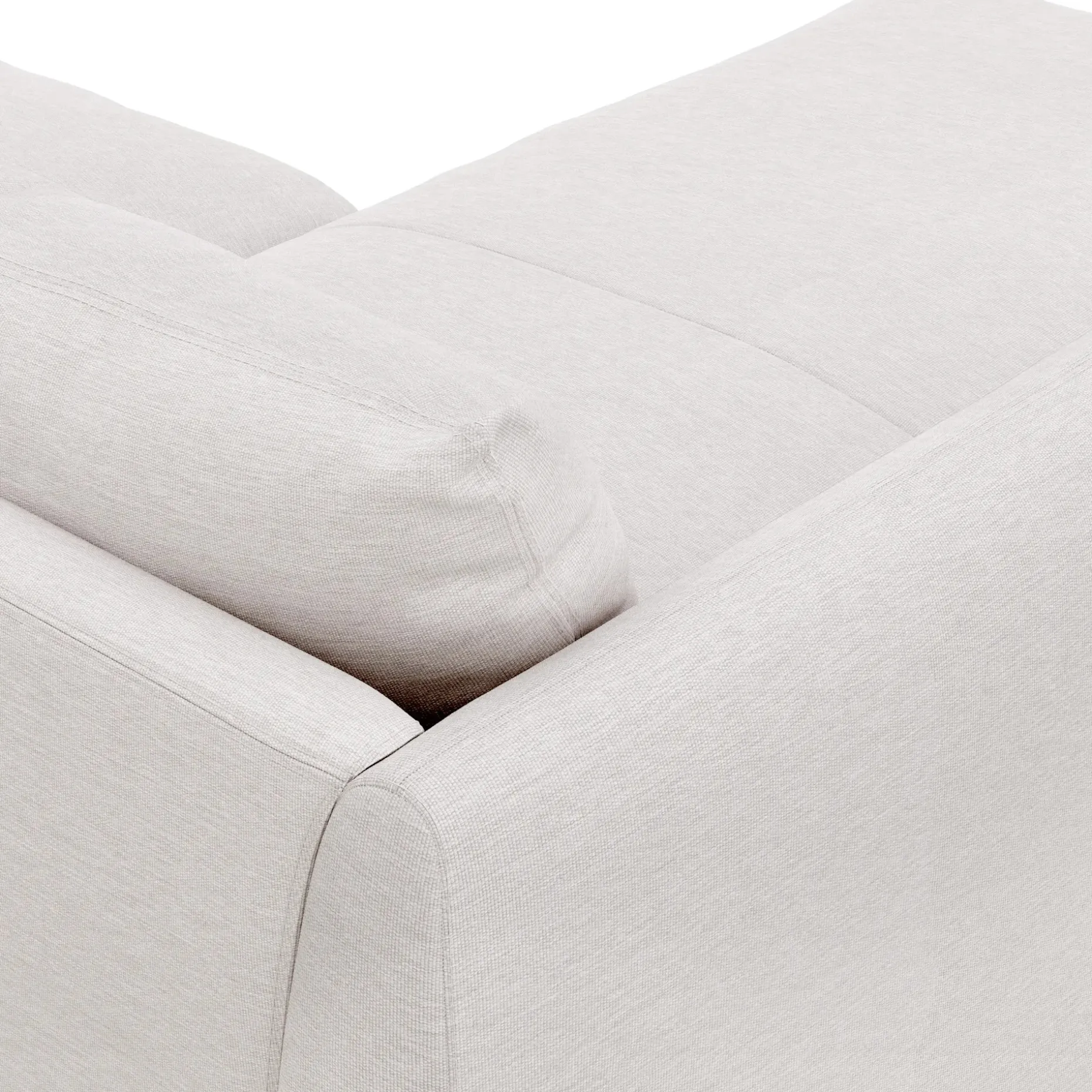 Leigh 86" Reversible Storage Sectional - Silver Ivory