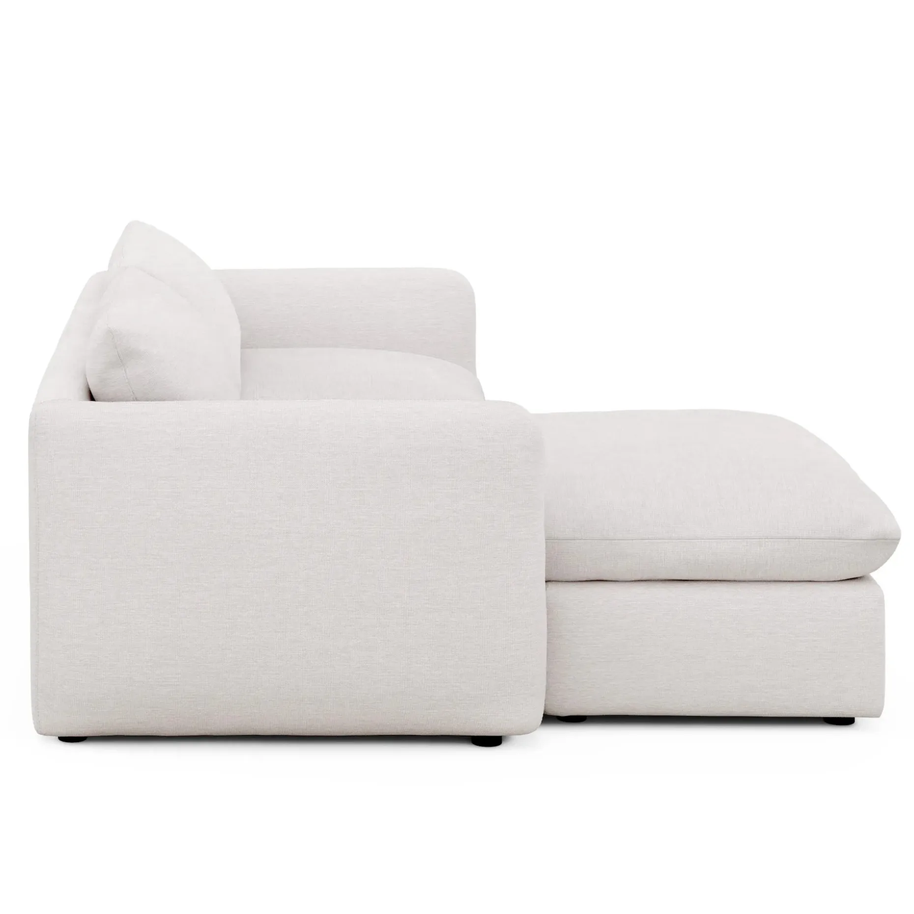 Leigh 86" Reversible Storage Sectional - Silver Ivory