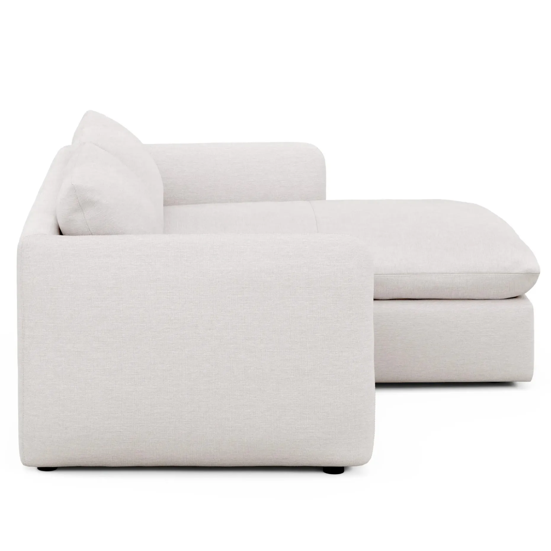 Leigh 86" Reversible Storage Sectional - Silver Ivory