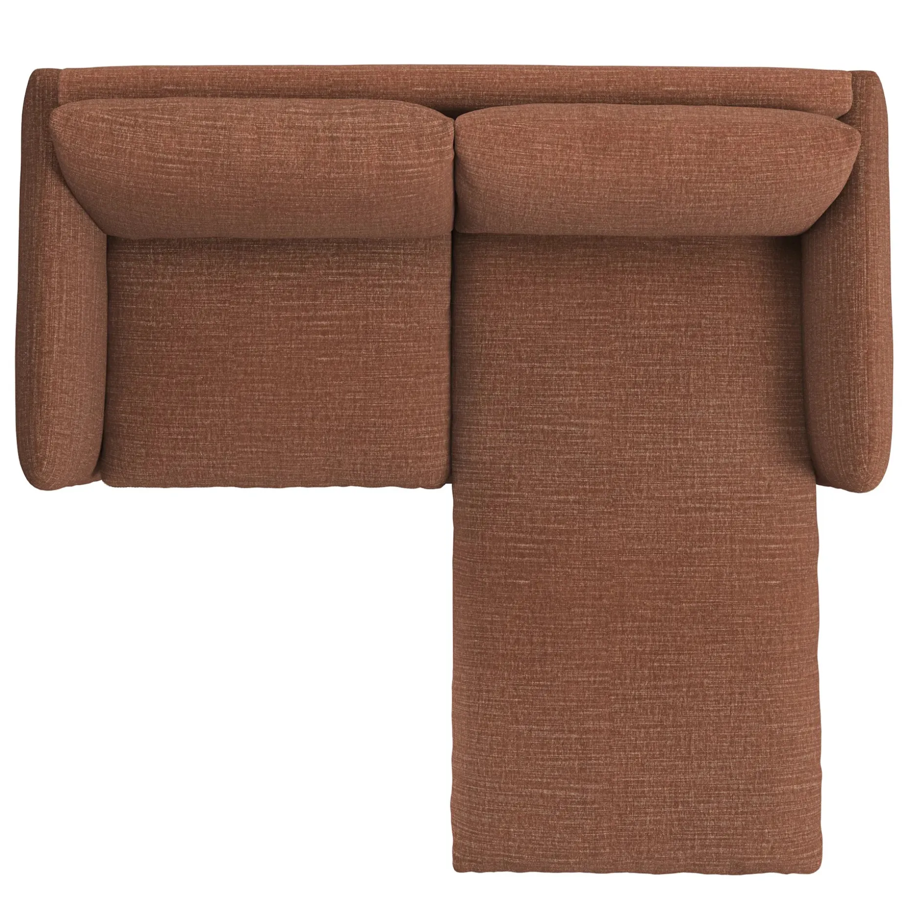 Leigh 86" Reversible Storage Sectional - Napa Rust