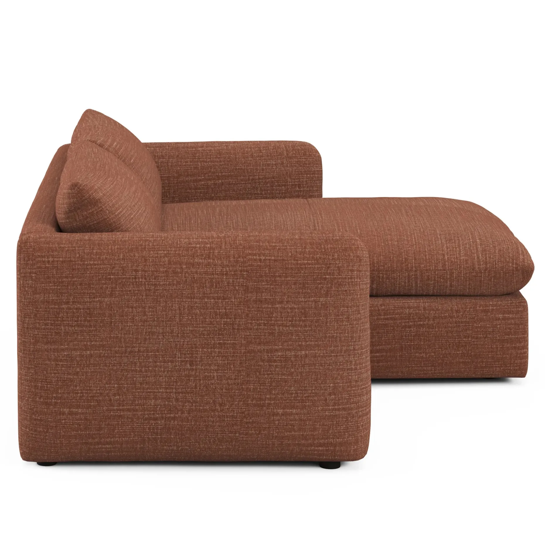 Leigh 86" Reversible Storage Sectional - Napa Rust