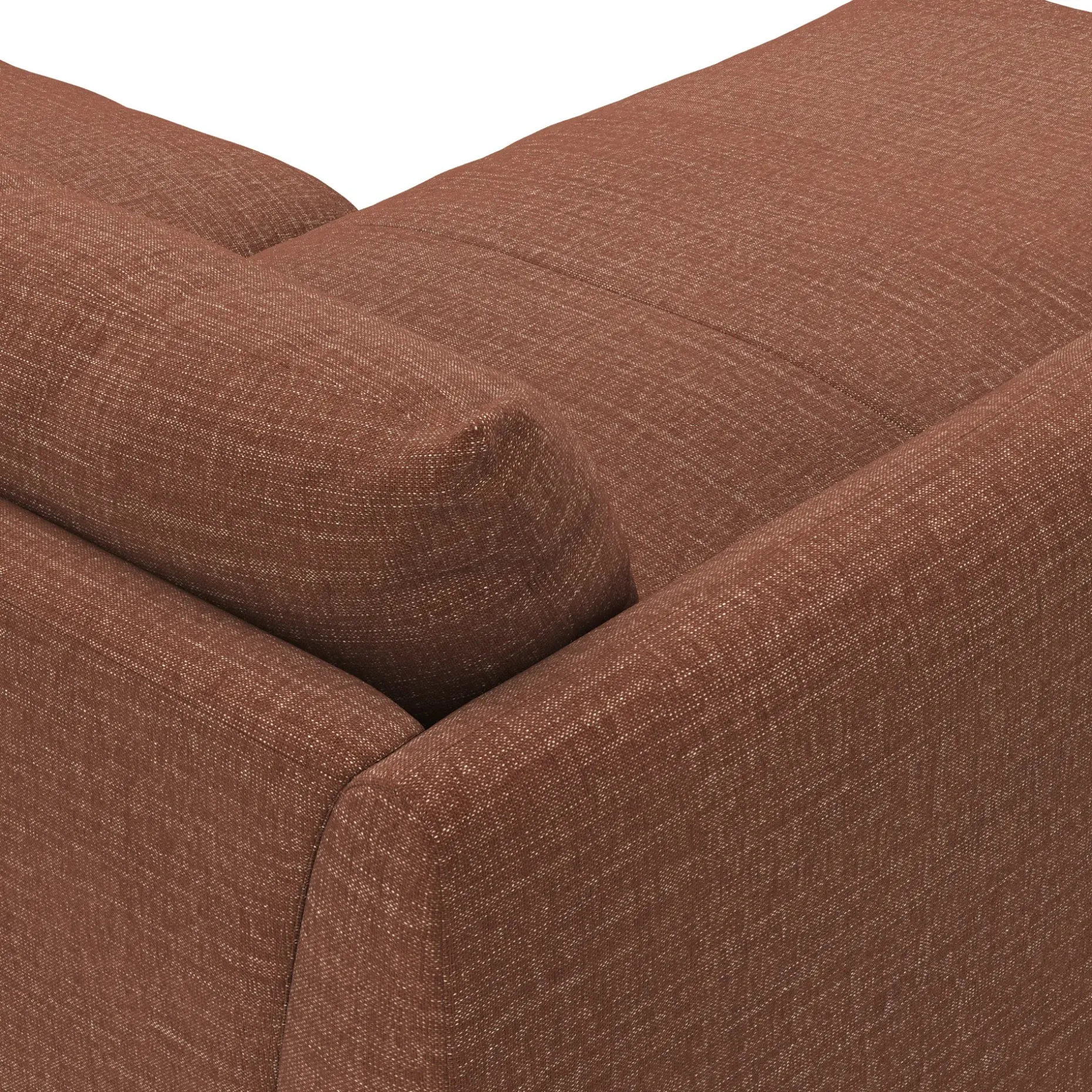 Leigh 86" Reversible Storage Sectional - Napa Rust