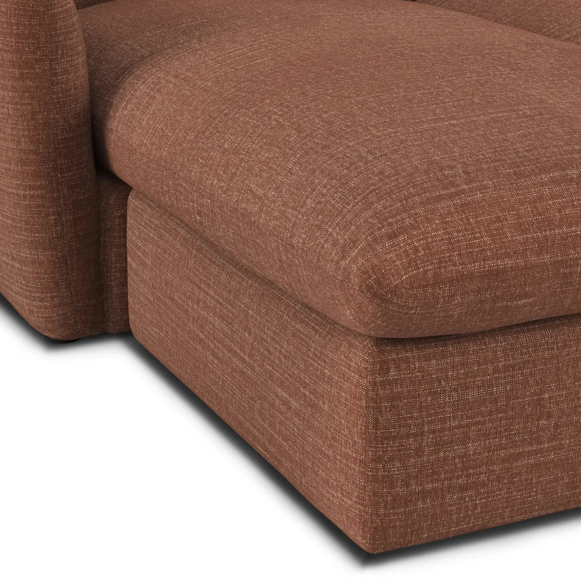 Leigh 86" Reversible Storage Sectional - Napa Rust