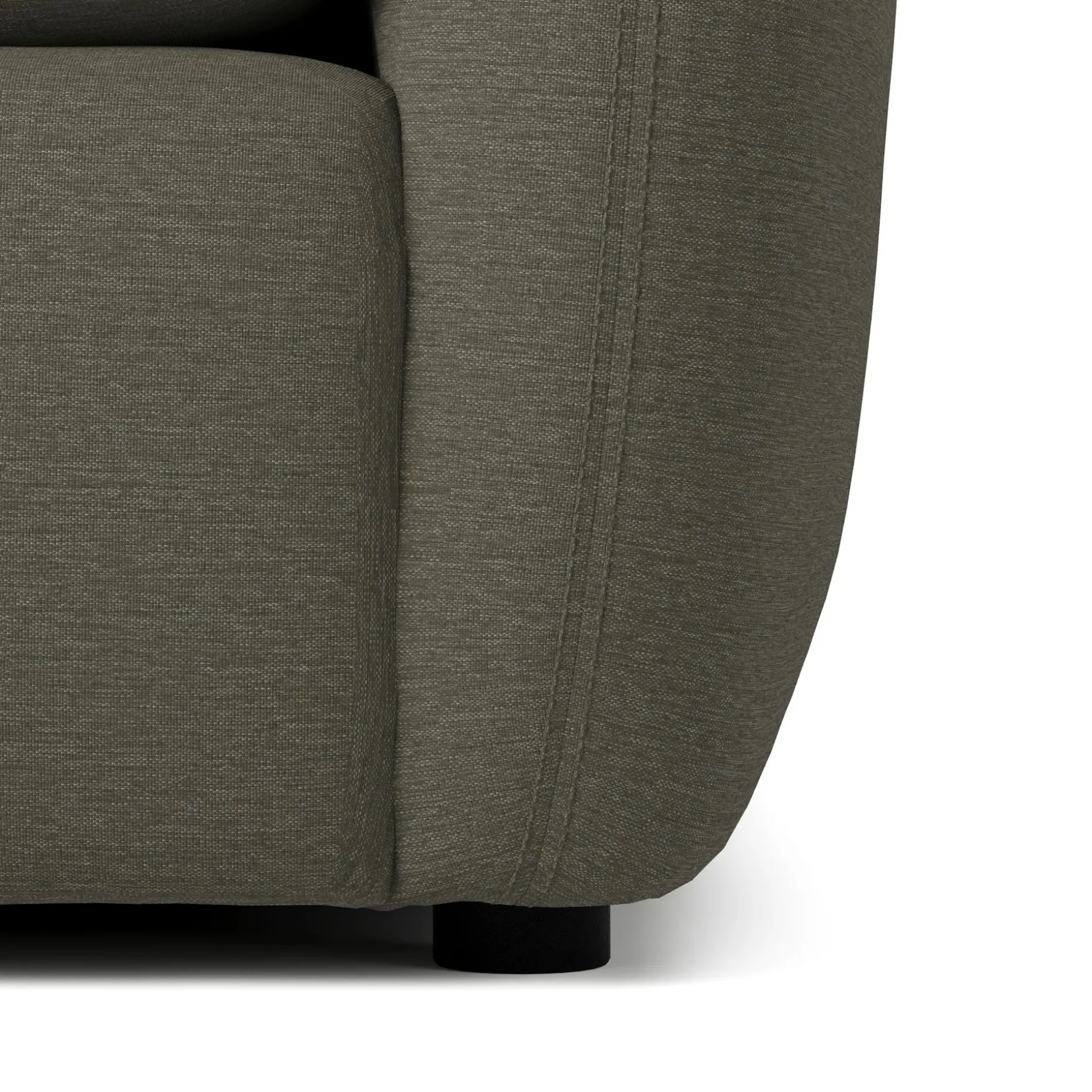 Leigh 86" Reversible Storage Sectional - Silver Moss