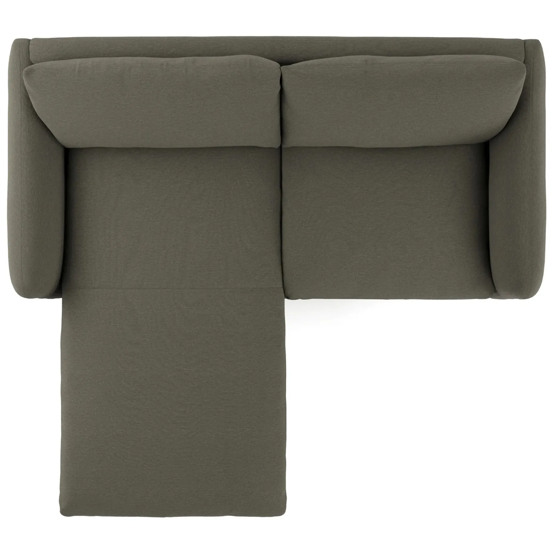 Leigh 86" Reversible Storage Sectional - Silver Moss
