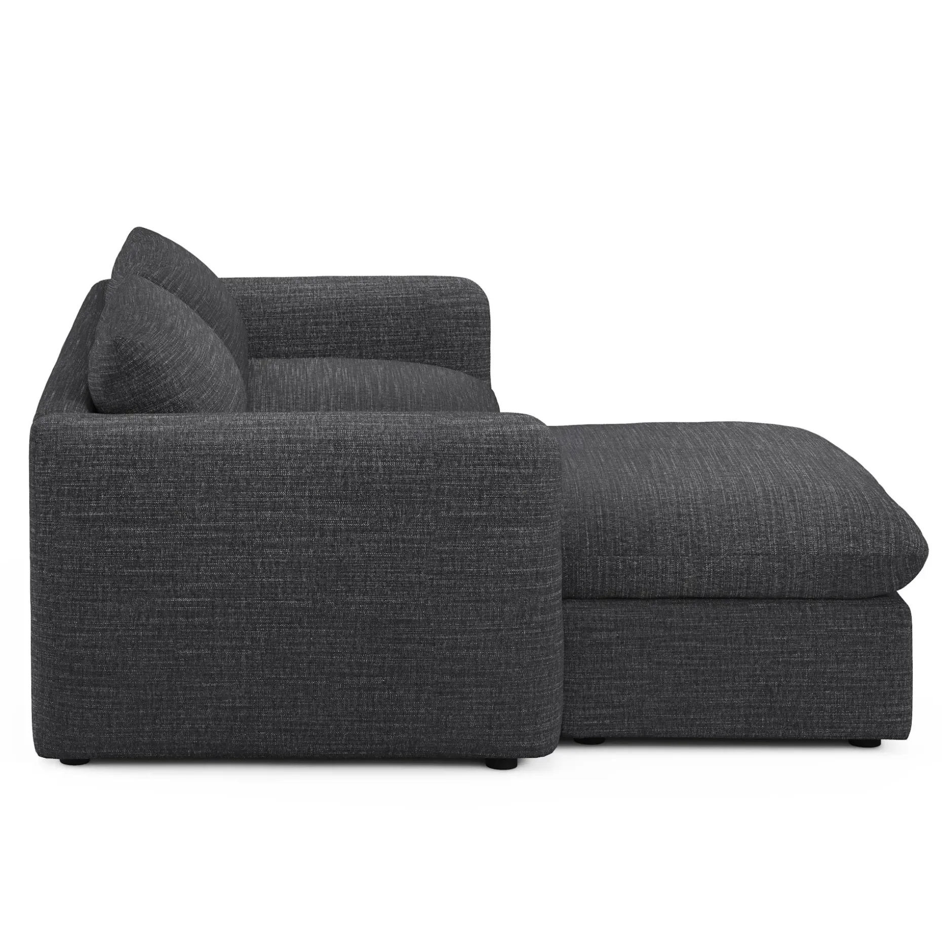 Leigh 86" Reversible Storage Sleeper Sectional - Napa Charcoal