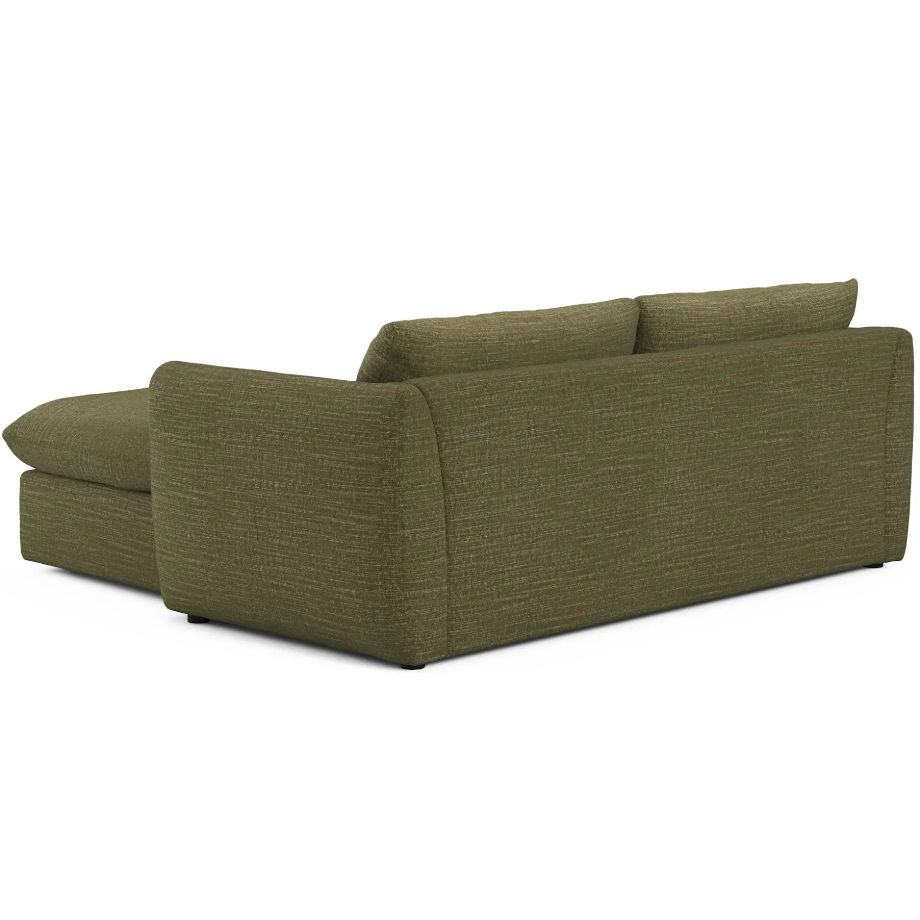 Leigh 86" Reversible Storage Sleeper Sectional - Napa Moss