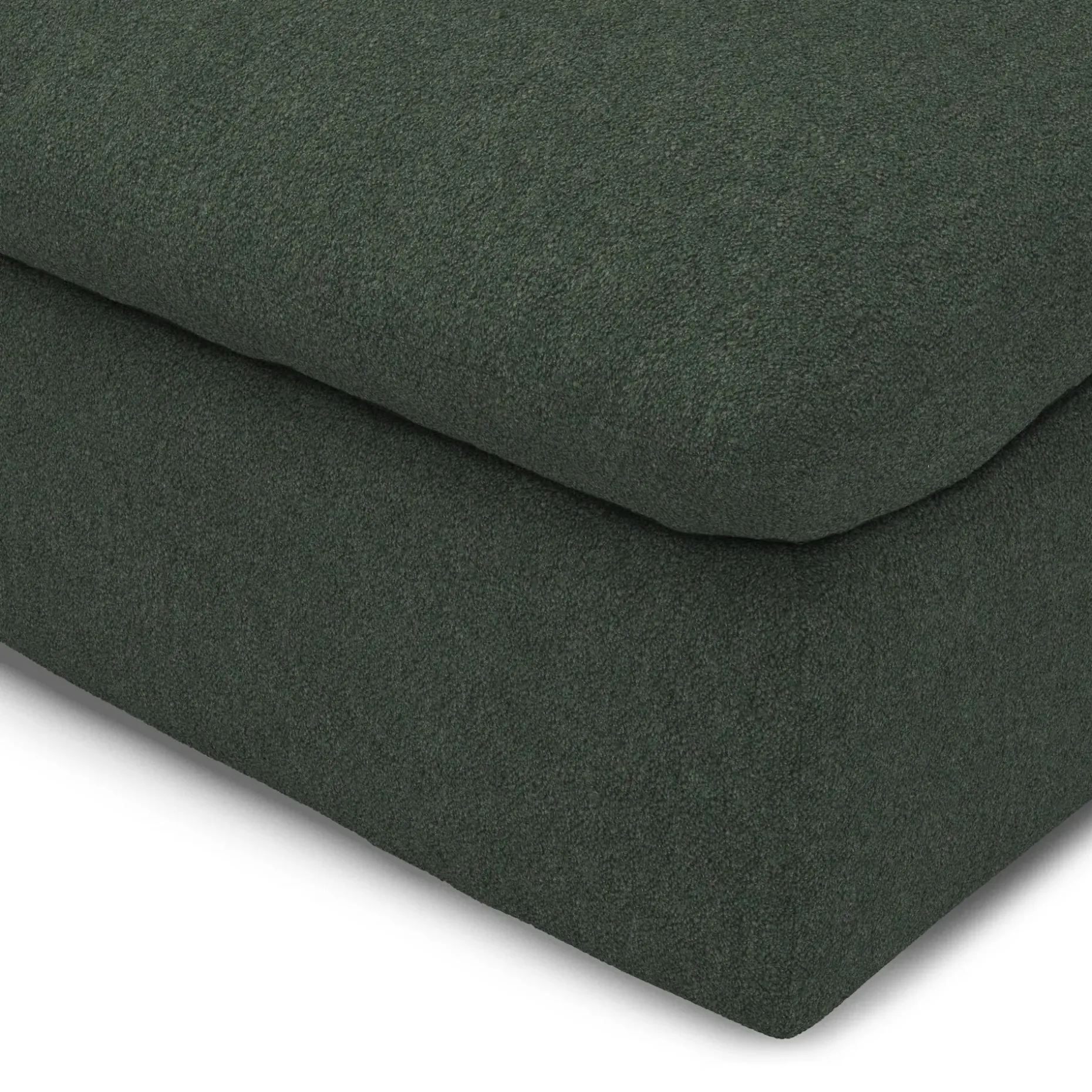 Leigh 46" Right Arm Module - Green Wool Bouclé