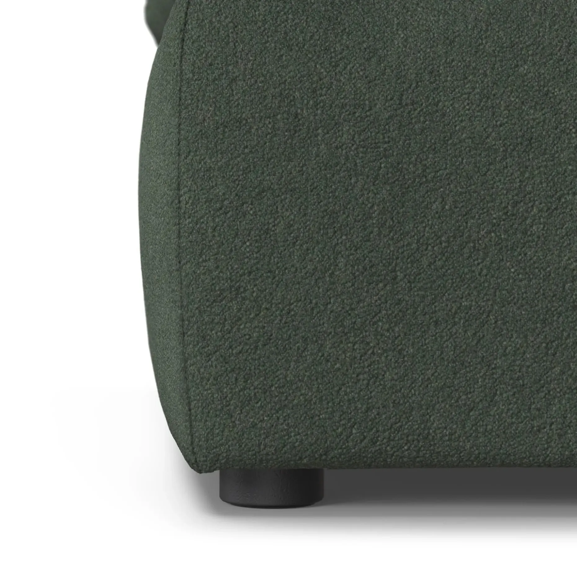 Leigh 46" Right Arm Module - Green Wool Bouclé