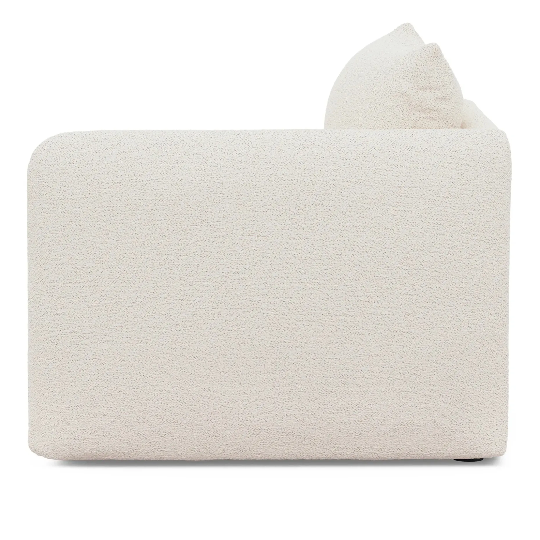 Leigh 46" Right Arm Module - Ivory Wool Bouclé