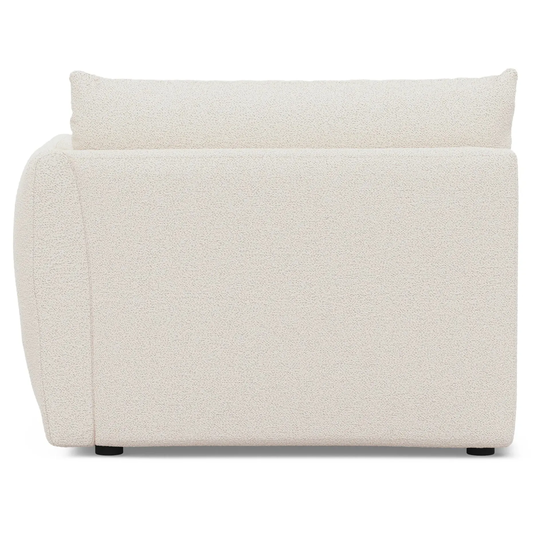 Leigh 46" Right Arm Module - Ivory Wool Bouclé