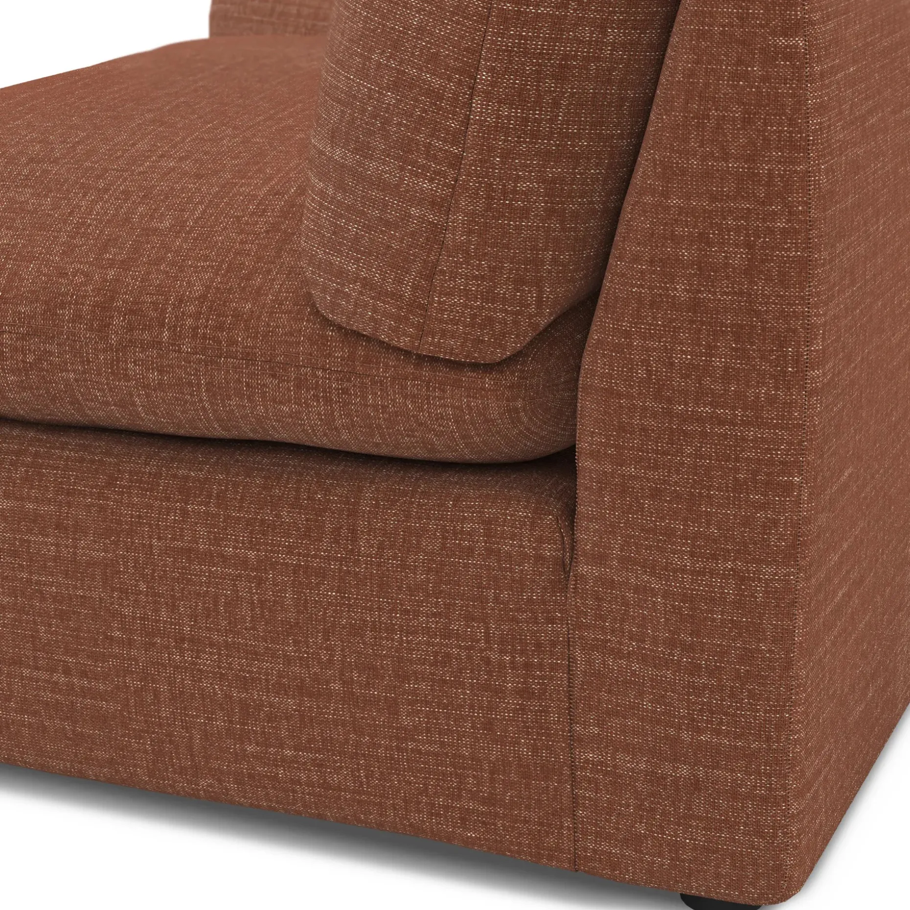 Leigh 46" Right Arm Module - Napa Rust