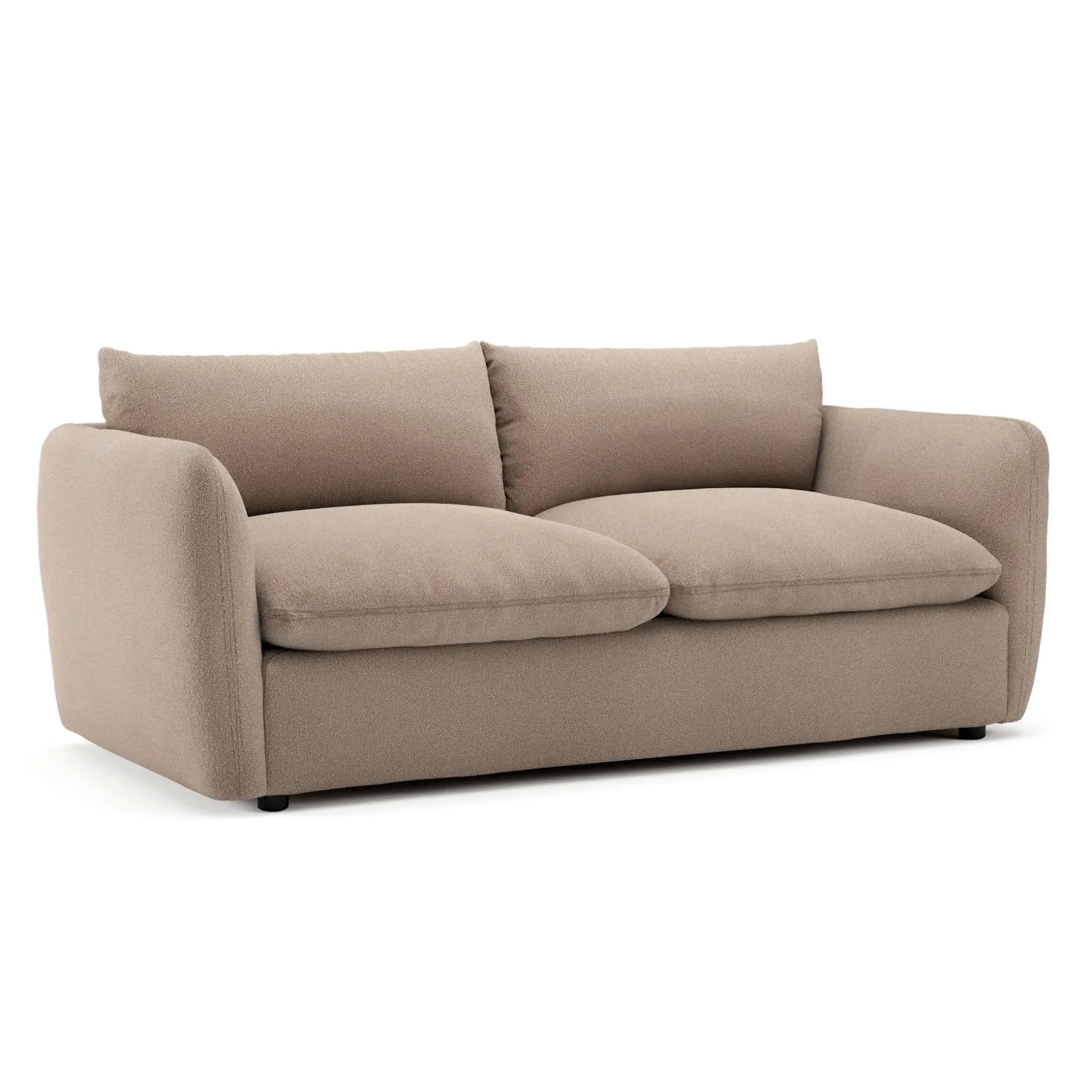 Leigh 86" Sofa Bed - Sandstone Wool Bouclé