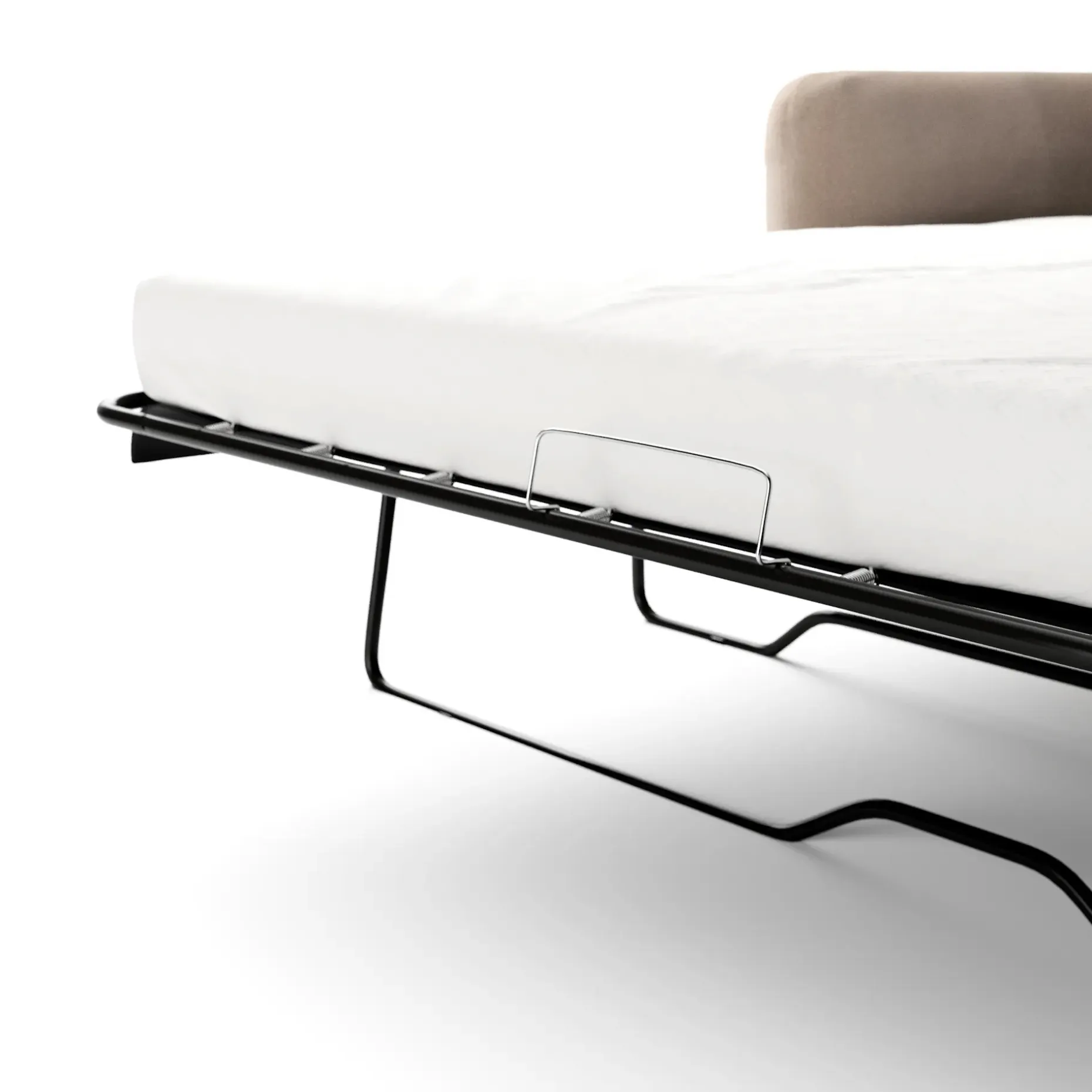 Leigh 86" Sofa Bed - Sandstone Wool Bouclé
