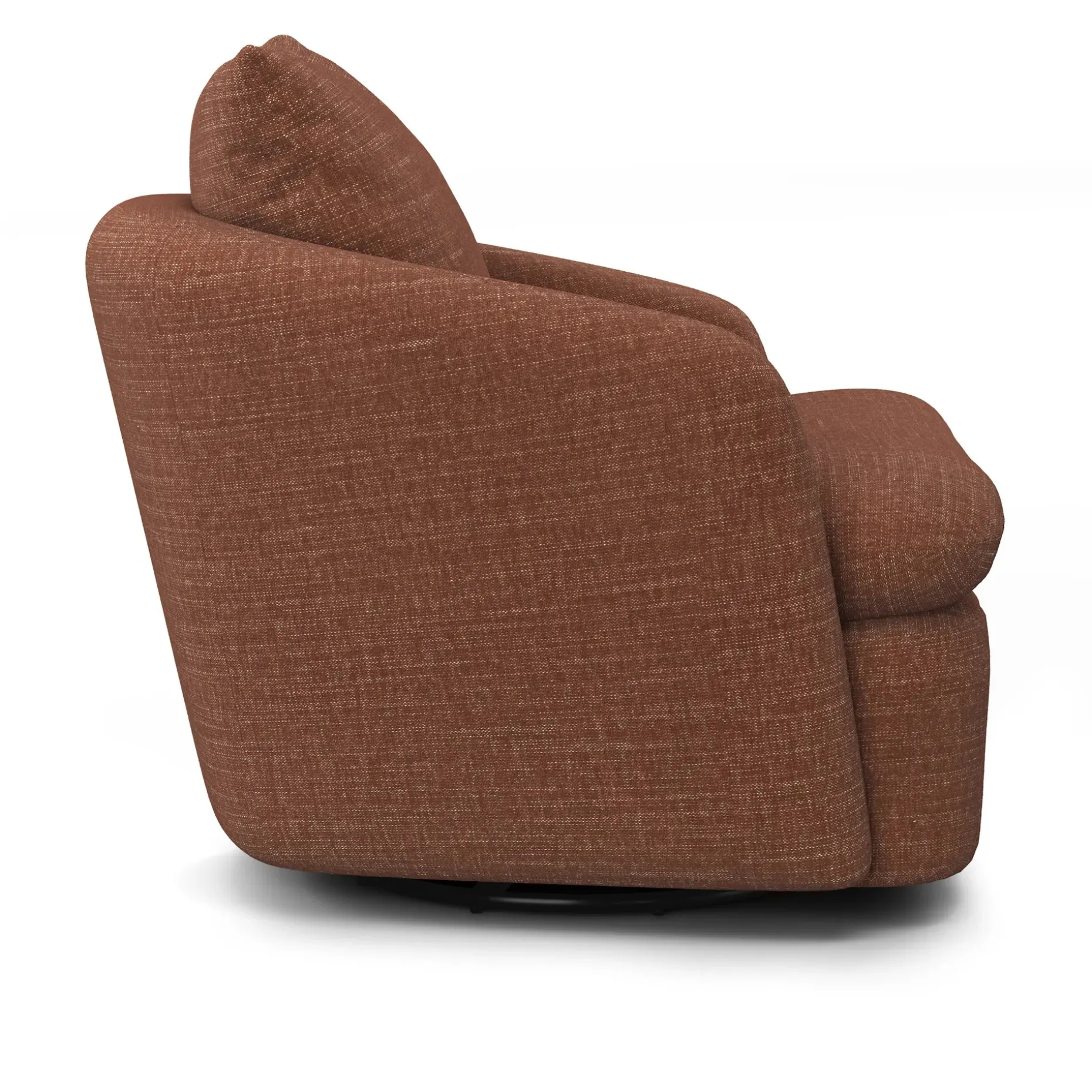 Leigh 33" Swivel Lounge Chair - Napa Rust