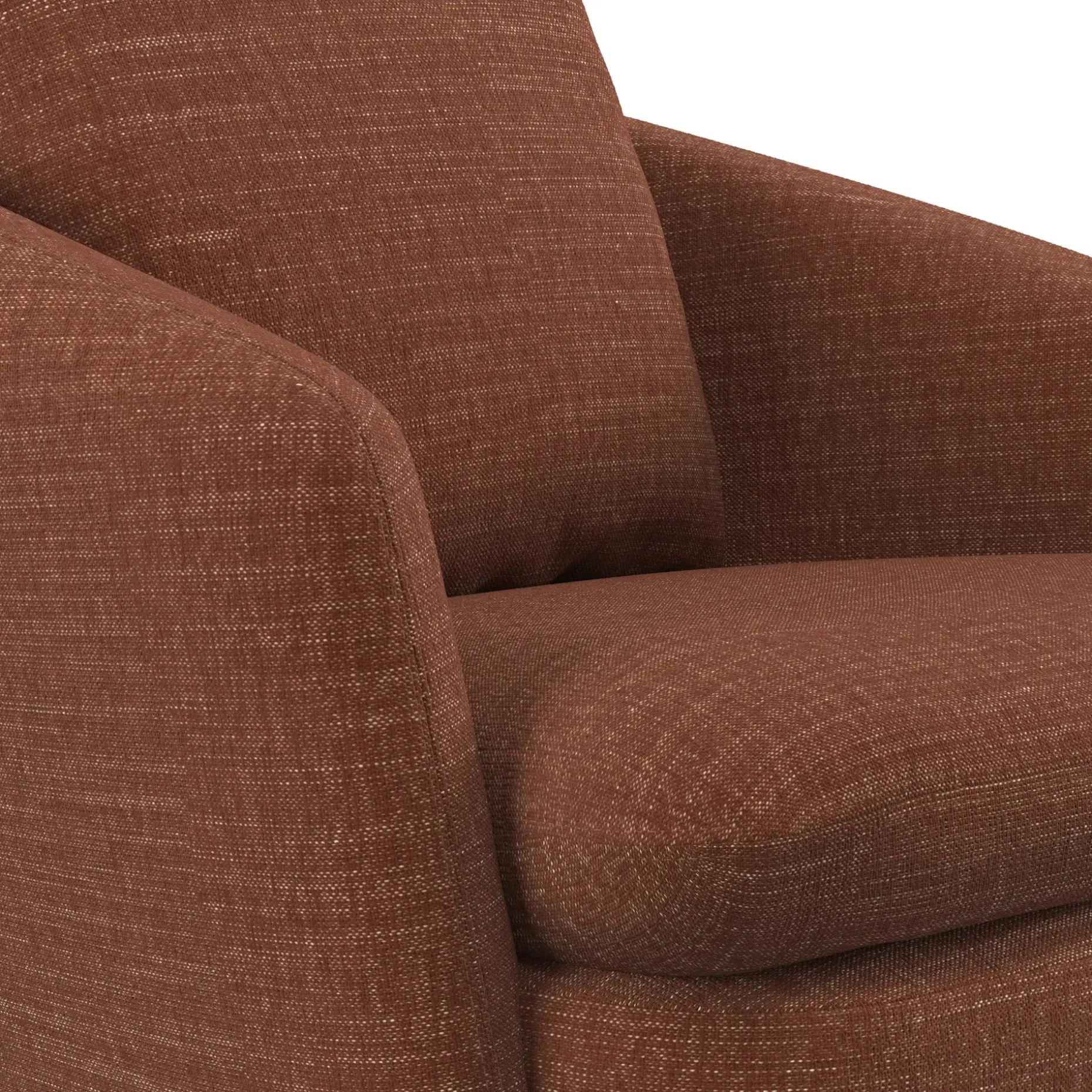 Leigh 33" Swivel Lounge Chair - Napa Rust