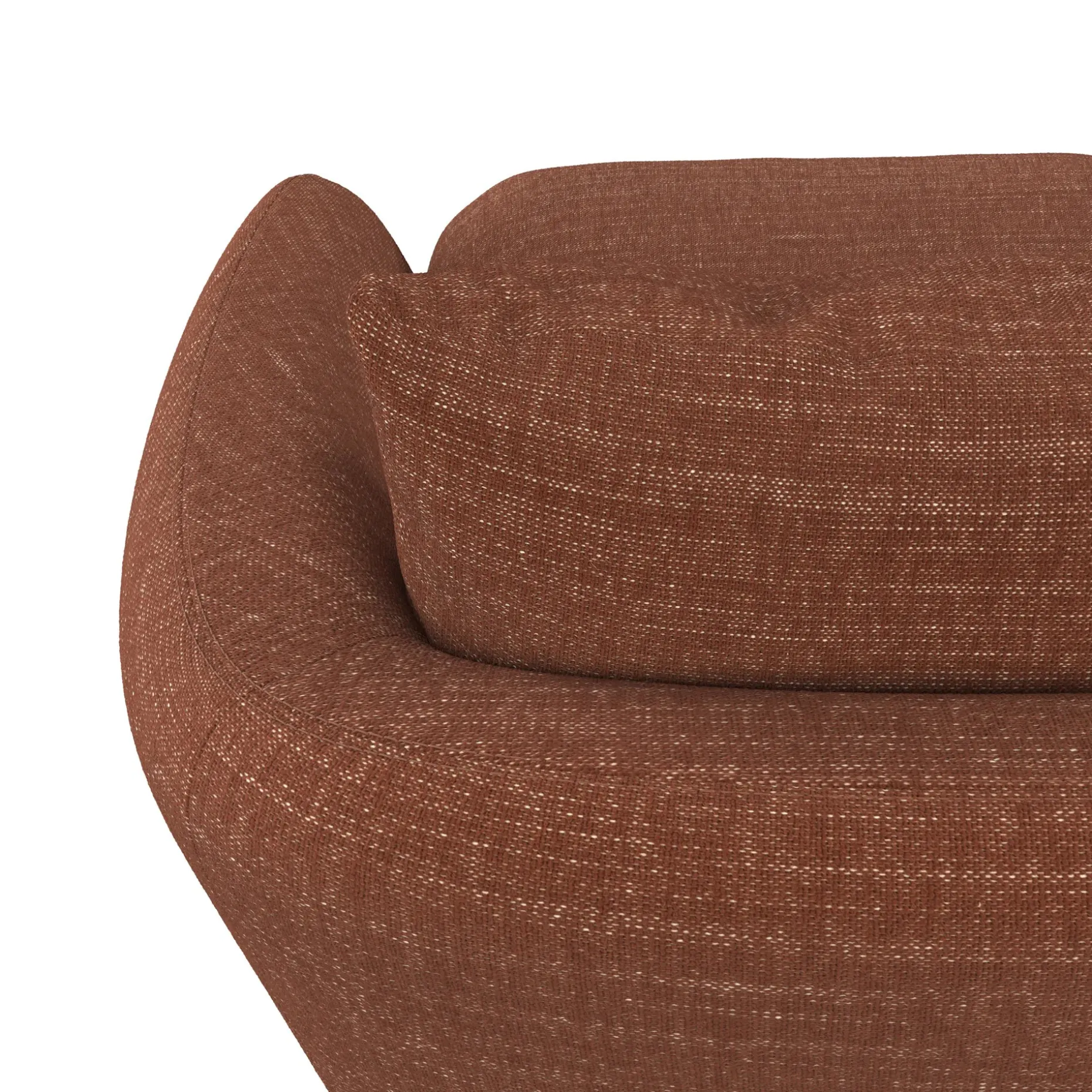 Leigh 33" Swivel Lounge Chair - Napa Rust
