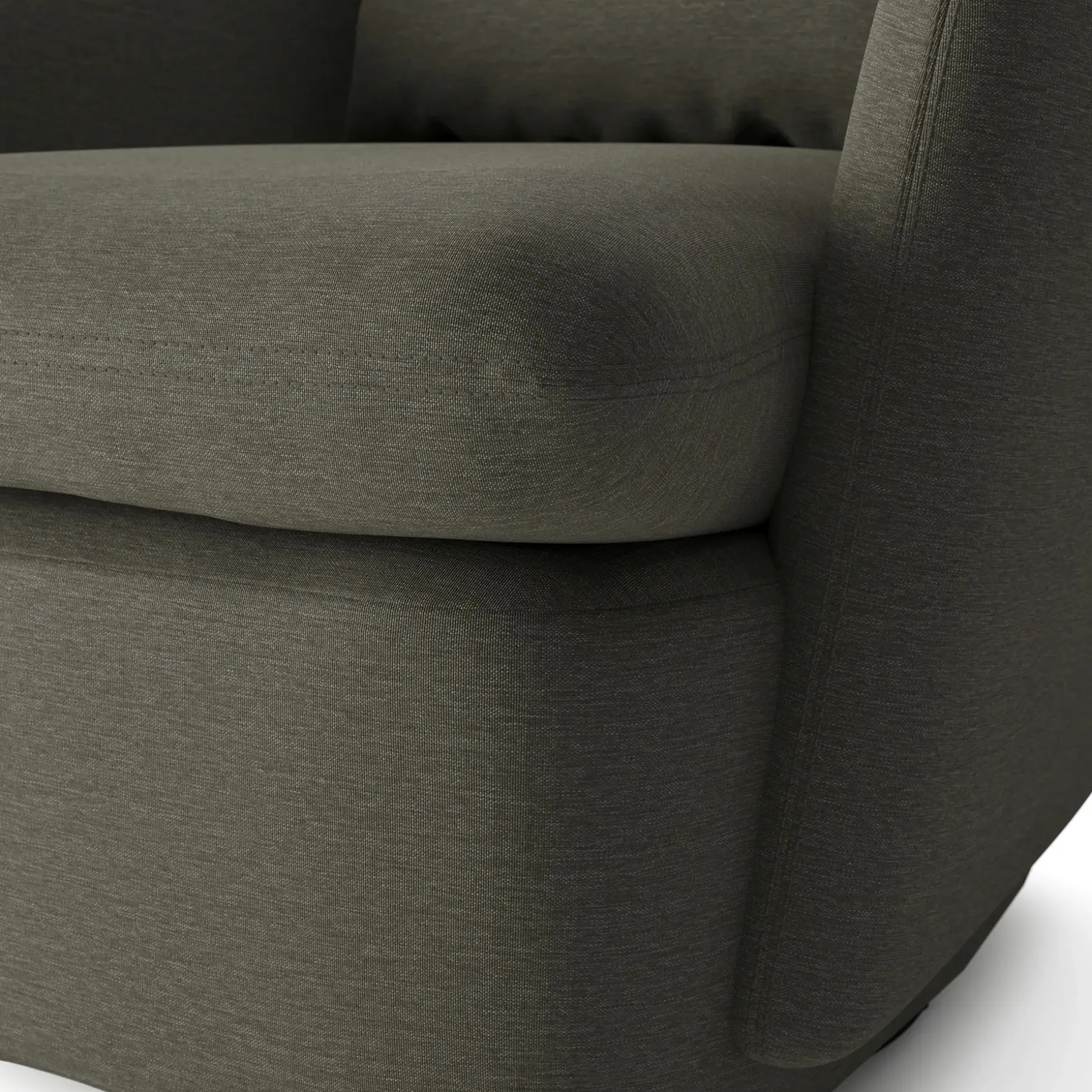 Leigh 33" Swivel Lounge Chair - Silver Moss