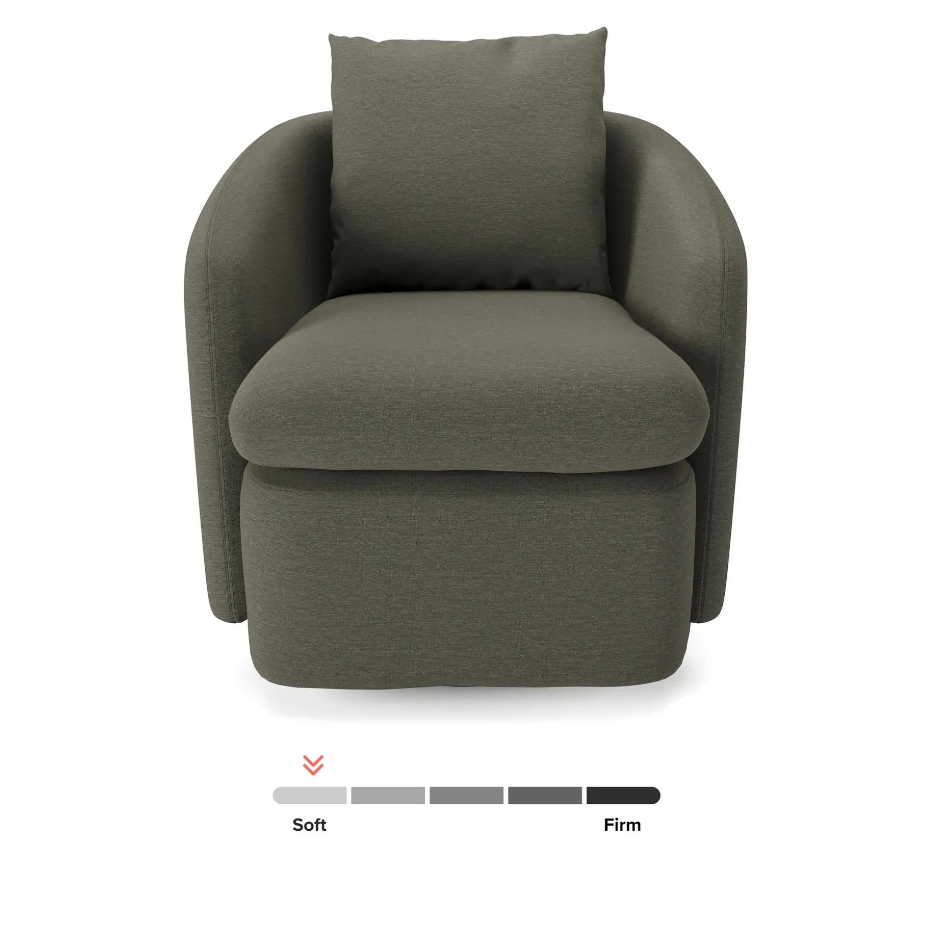 Leigh 33" Swivel Lounge Chair - Silver Moss