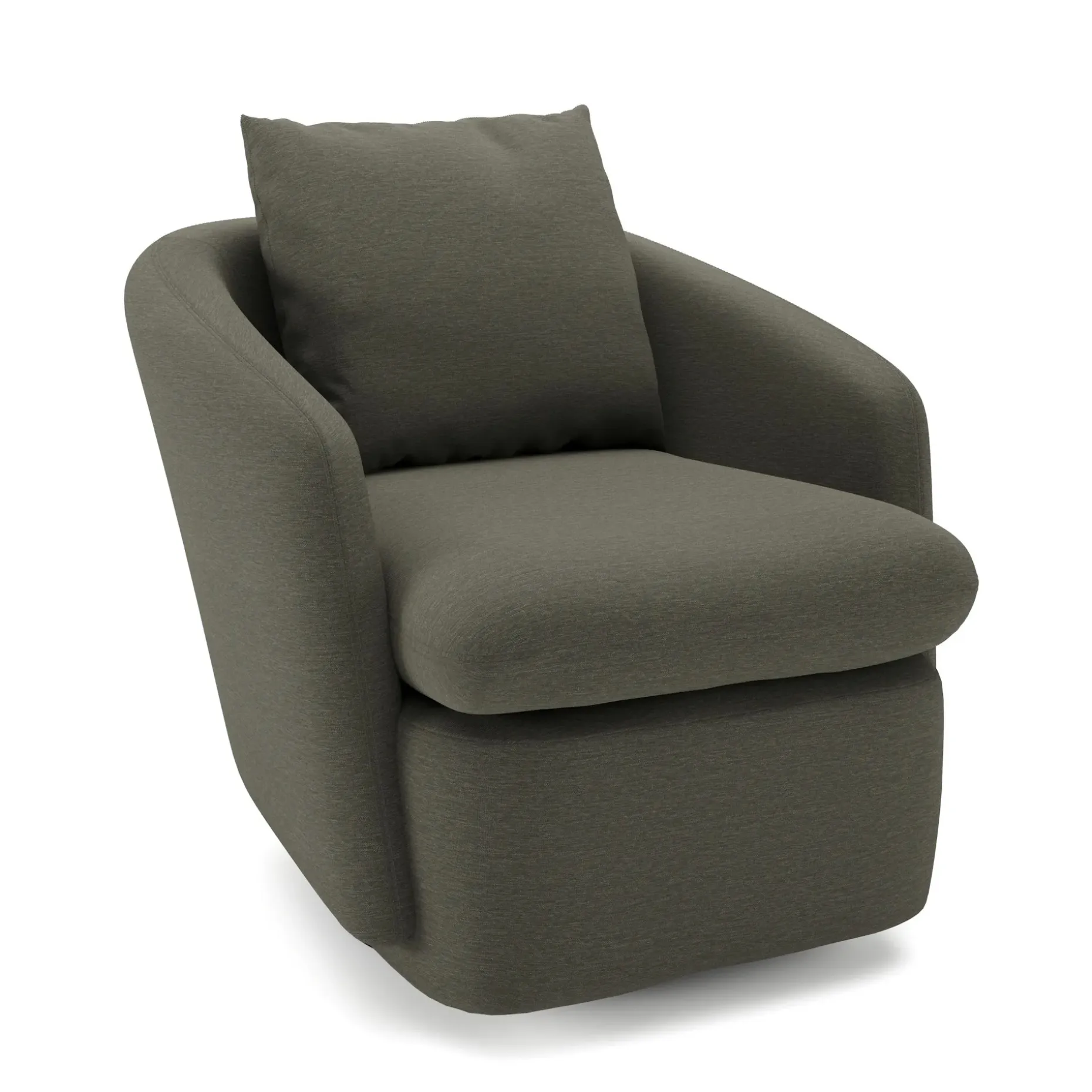 Leigh 33" Swivel Lounge Chair - Silver Moss