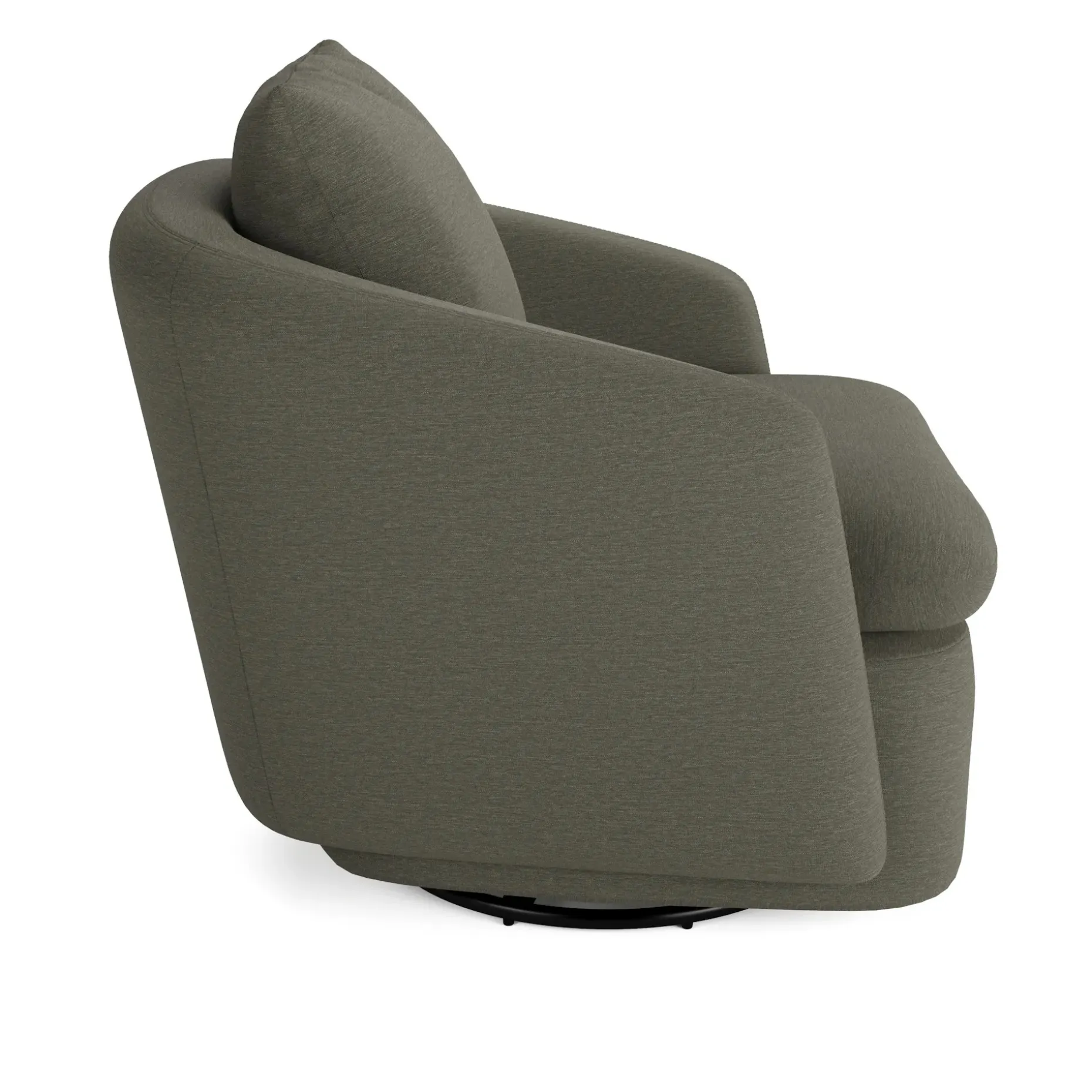 Leigh 33" Swivel Lounge Chair - Silver Moss