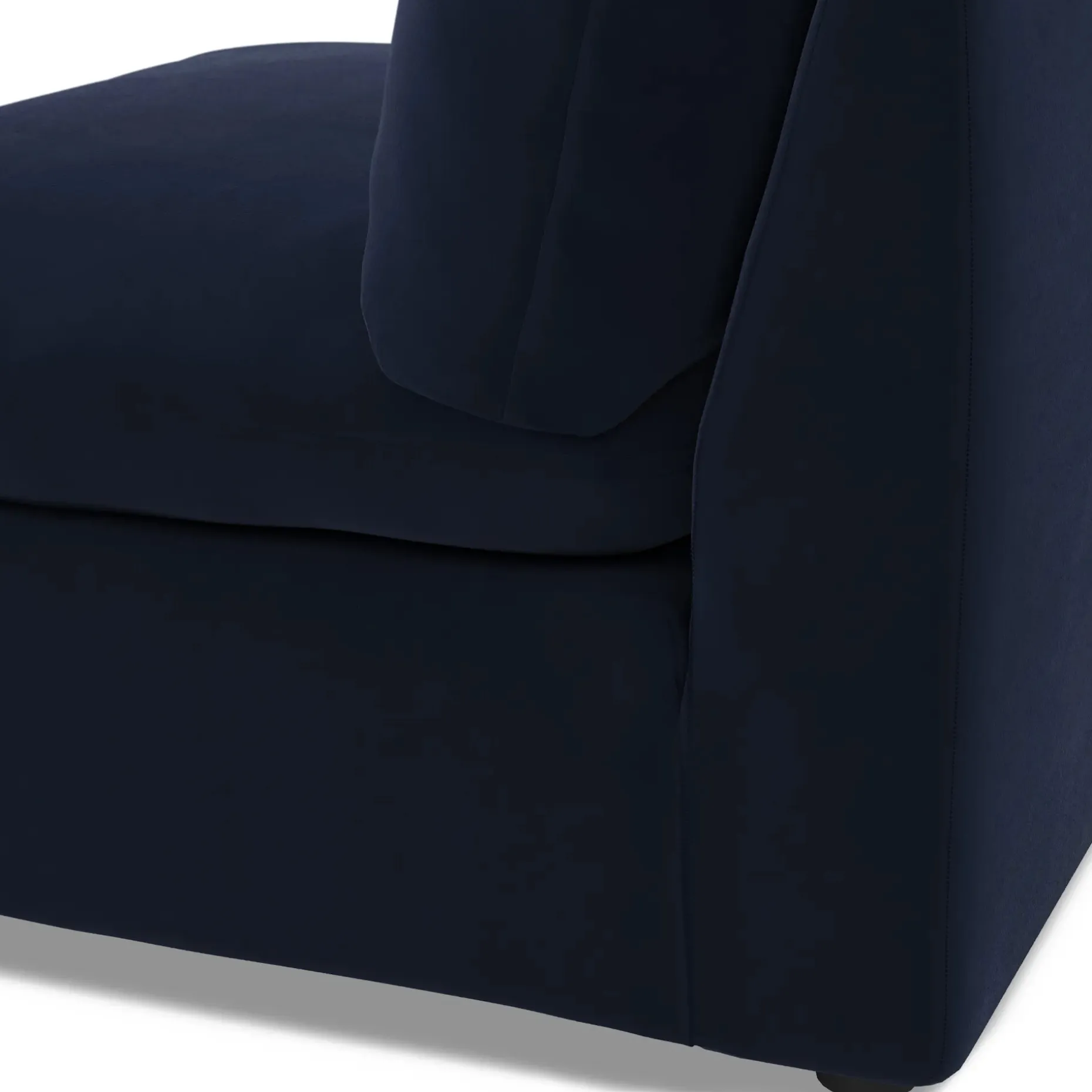 Leigh 39.5" Velvet Armless Chair Module - Hale Ink