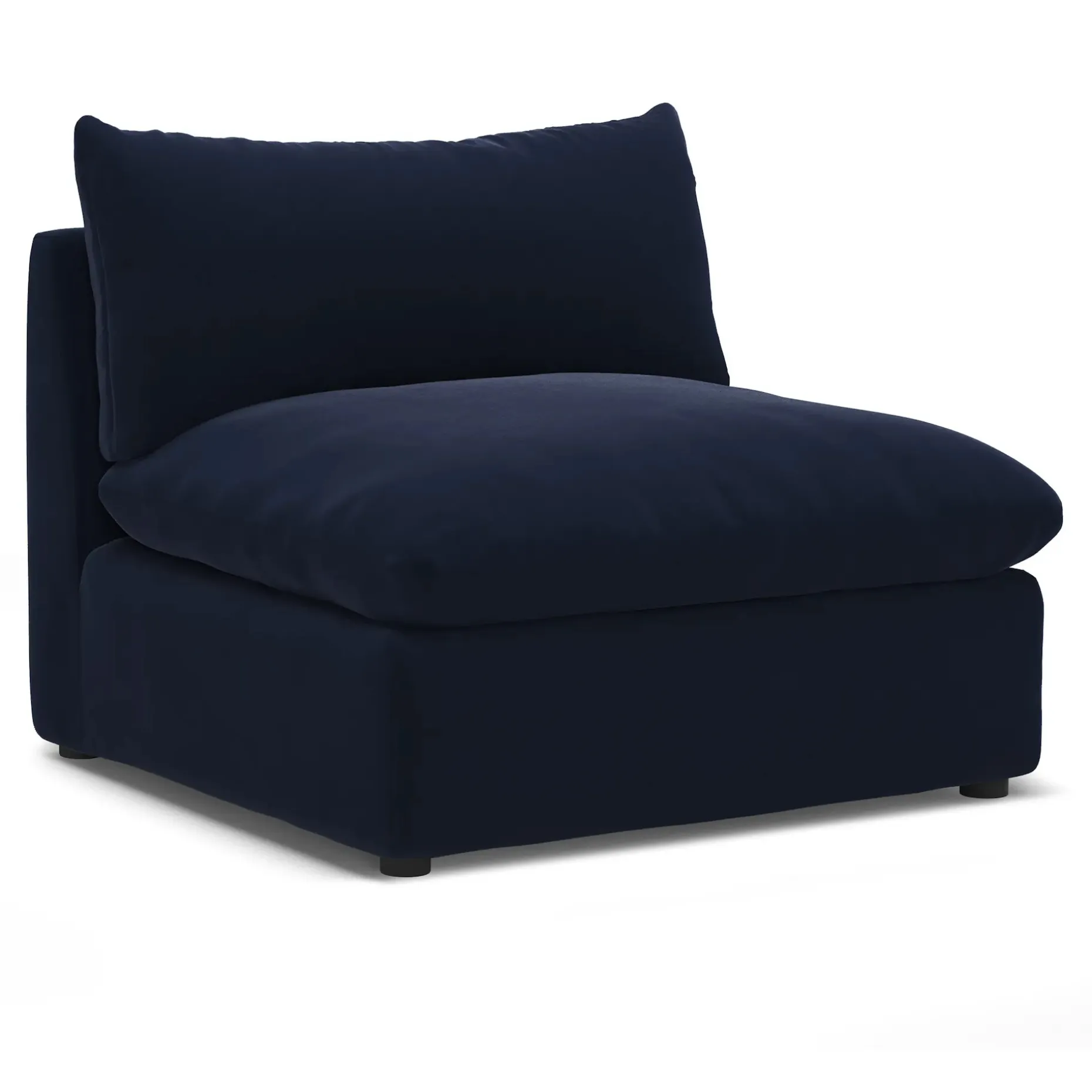 Leigh 39.5" Velvet Armless Chair Module - Hale Ink