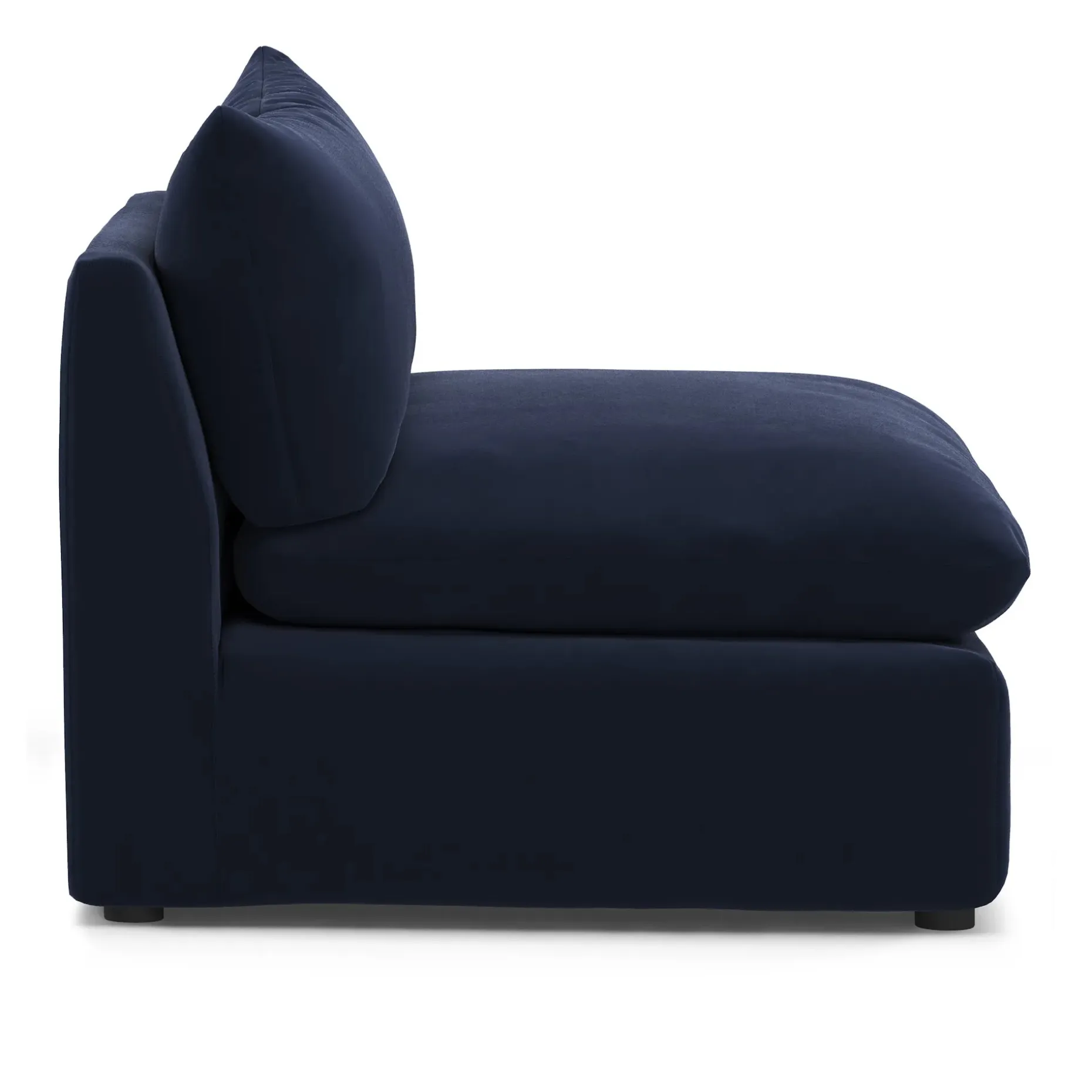 Leigh 39.5" Velvet Armless Chair Module - Hale Ink