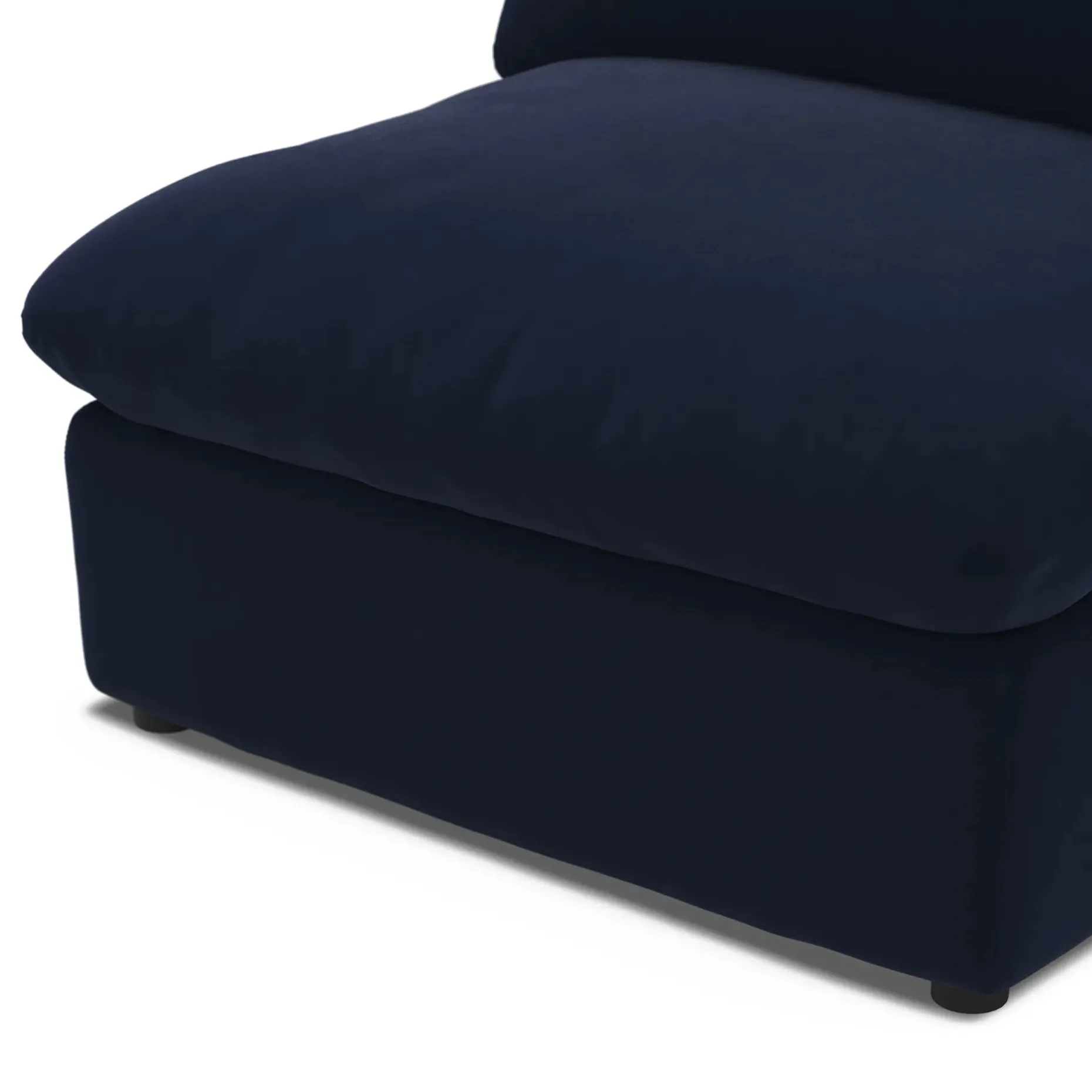 Leigh 39.5" Velvet Armless Chair Module - Hale Ink