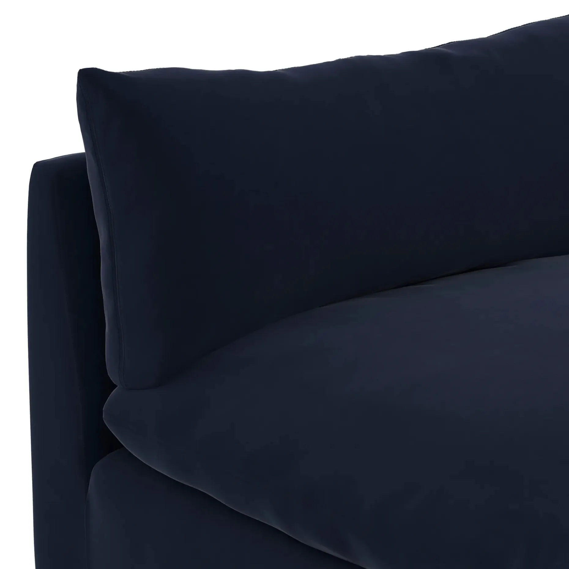Leigh 79" Velvet Armless Modular Sofa - Hale Ink