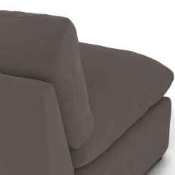 Leigh 79" Velvet Armless Modular Sofa - Hale Warm Gray