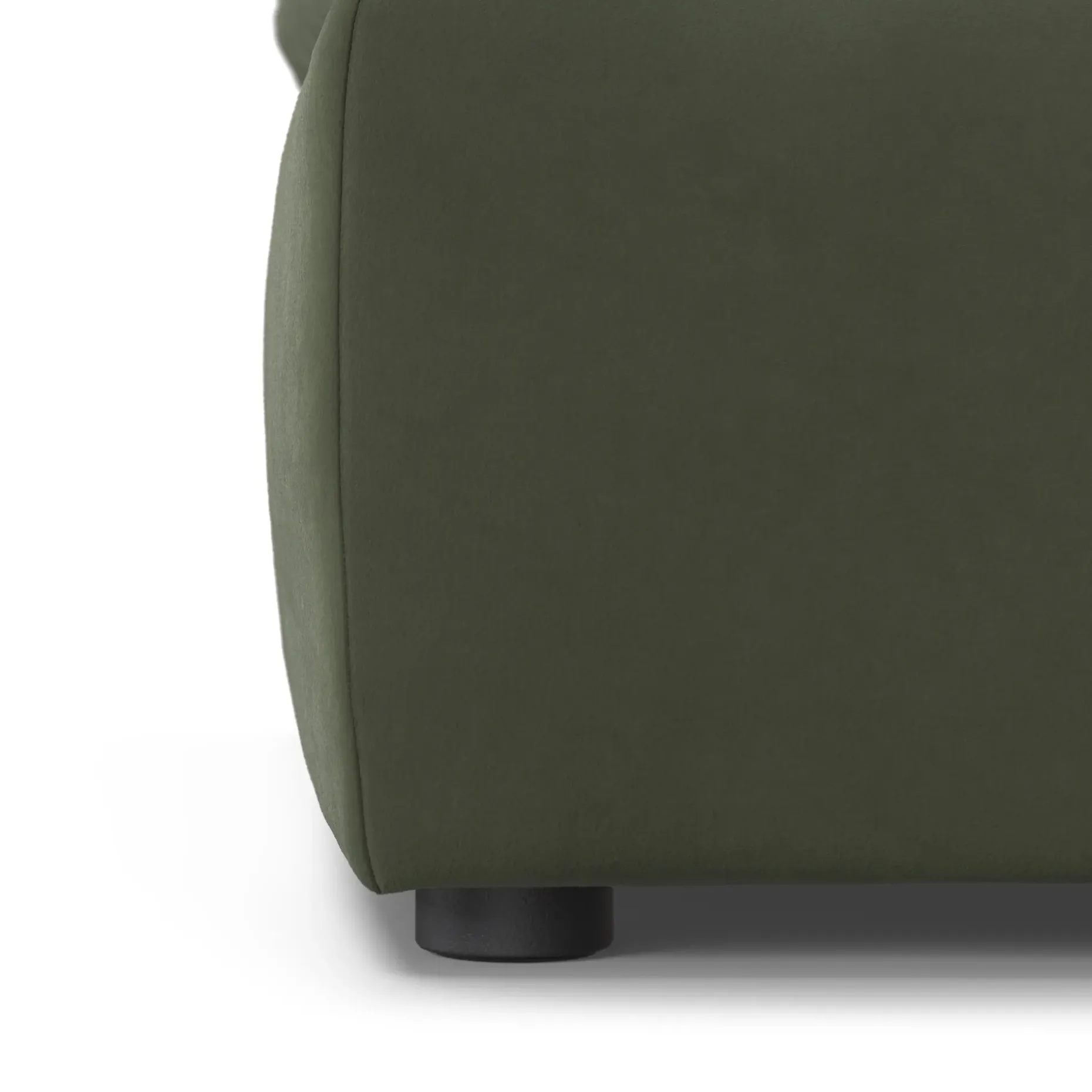 Leigh 41" Velvet Corner Chair Module - Hale Fir Green