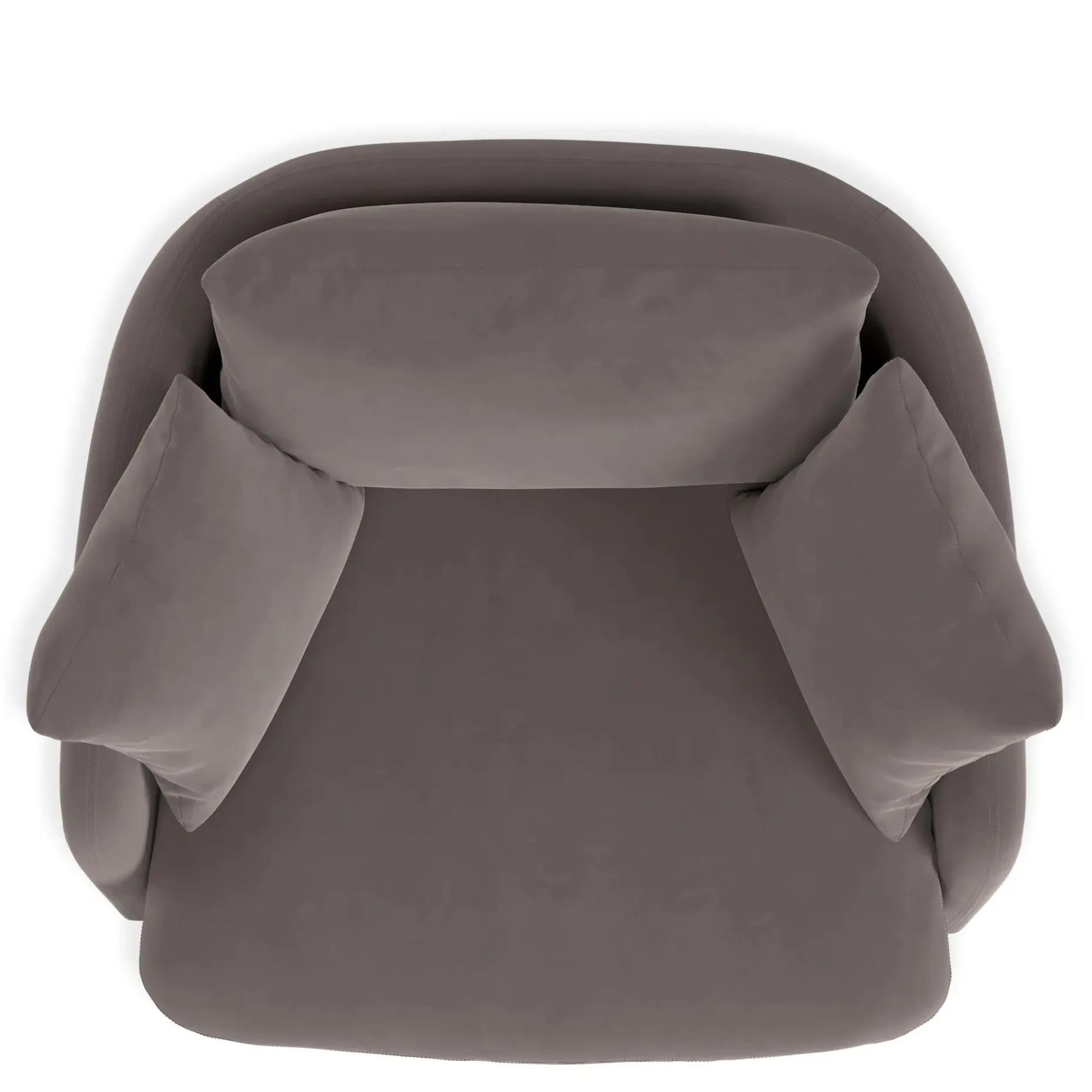 Leigh 47" Velvet Grand Swivel Lounge Chair - Hale Warm Gray