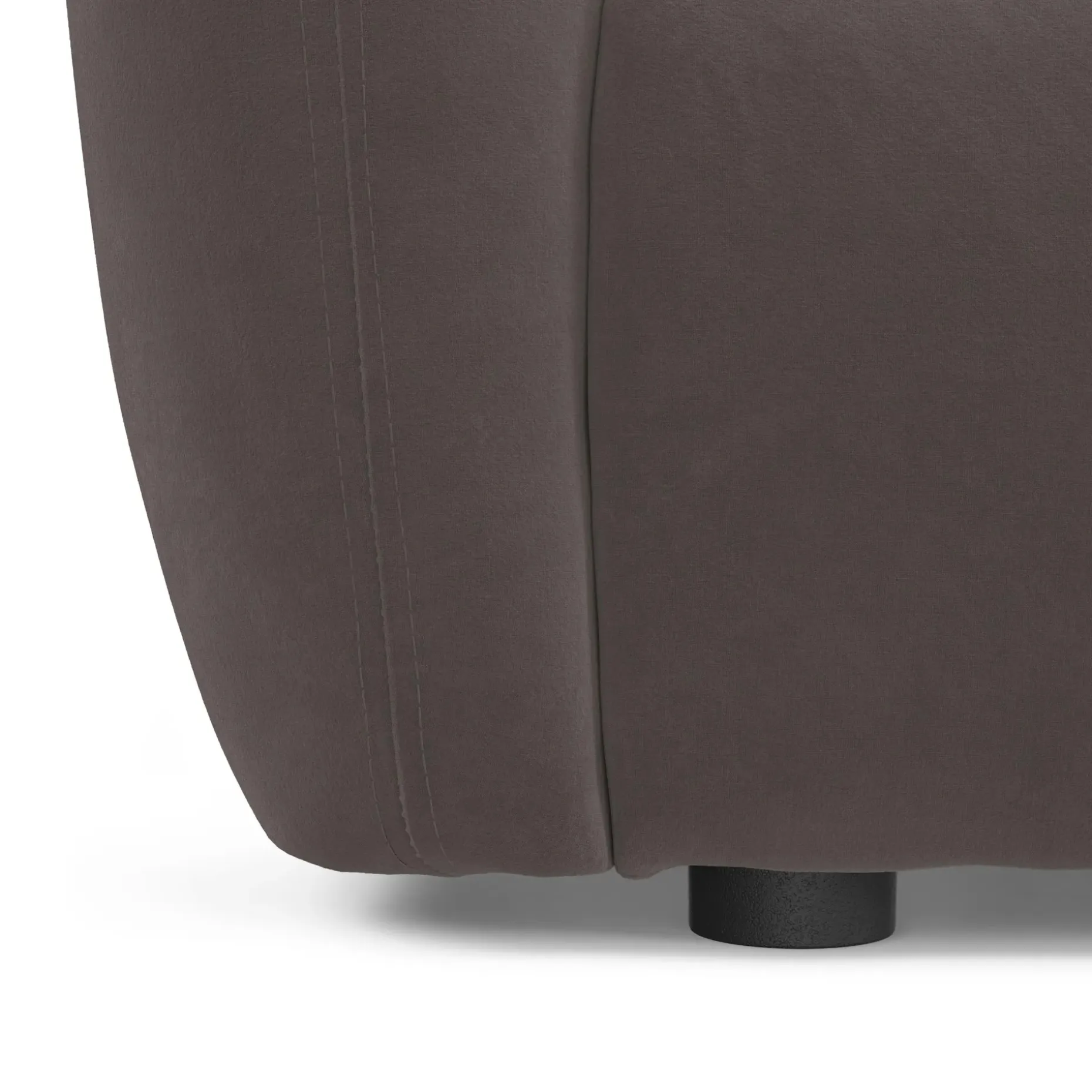 Leigh 126" Velvet Modular Corner Sectional - Hale Warm Gray