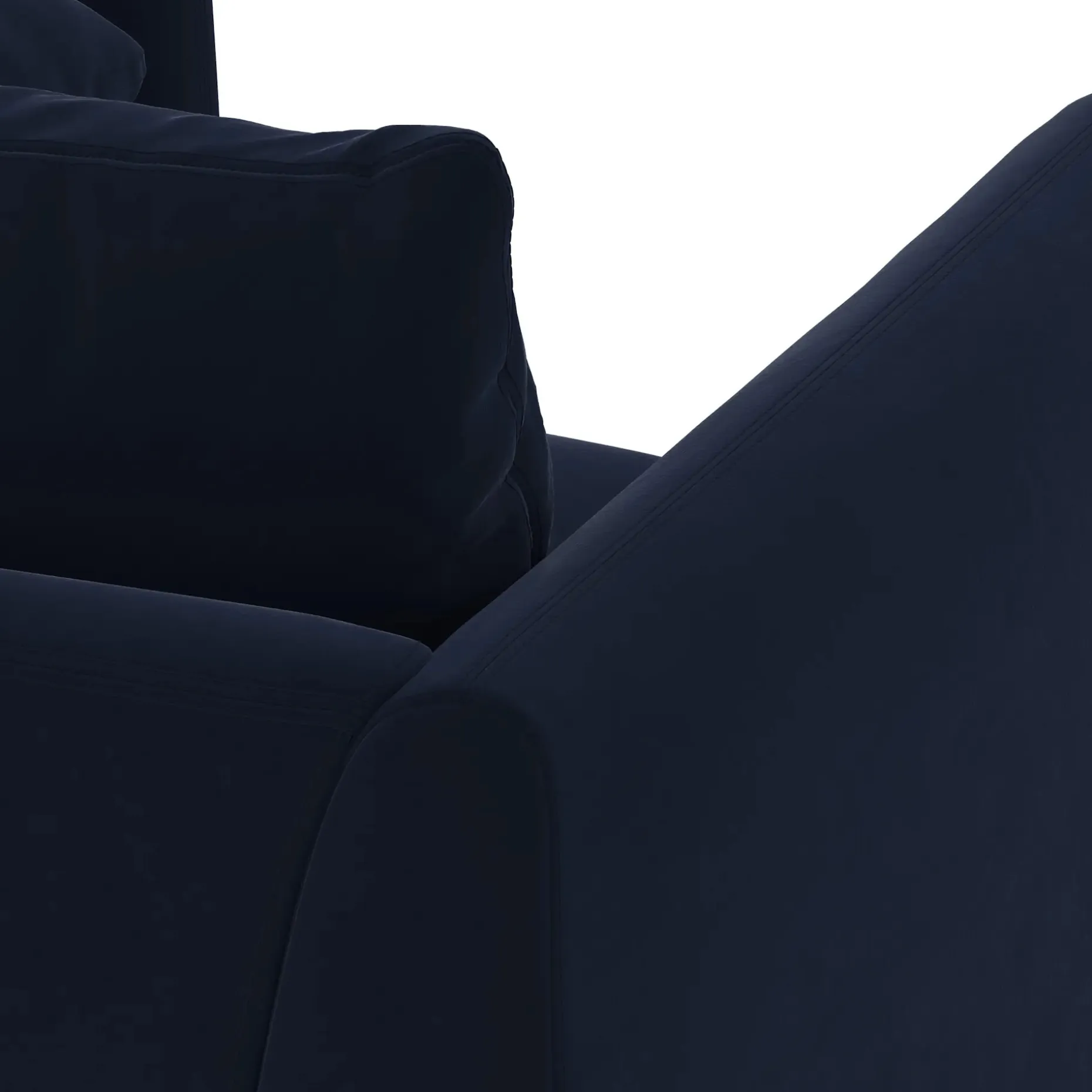 Leigh 87" Velvet Modular Corner Sectional - Hale Ink