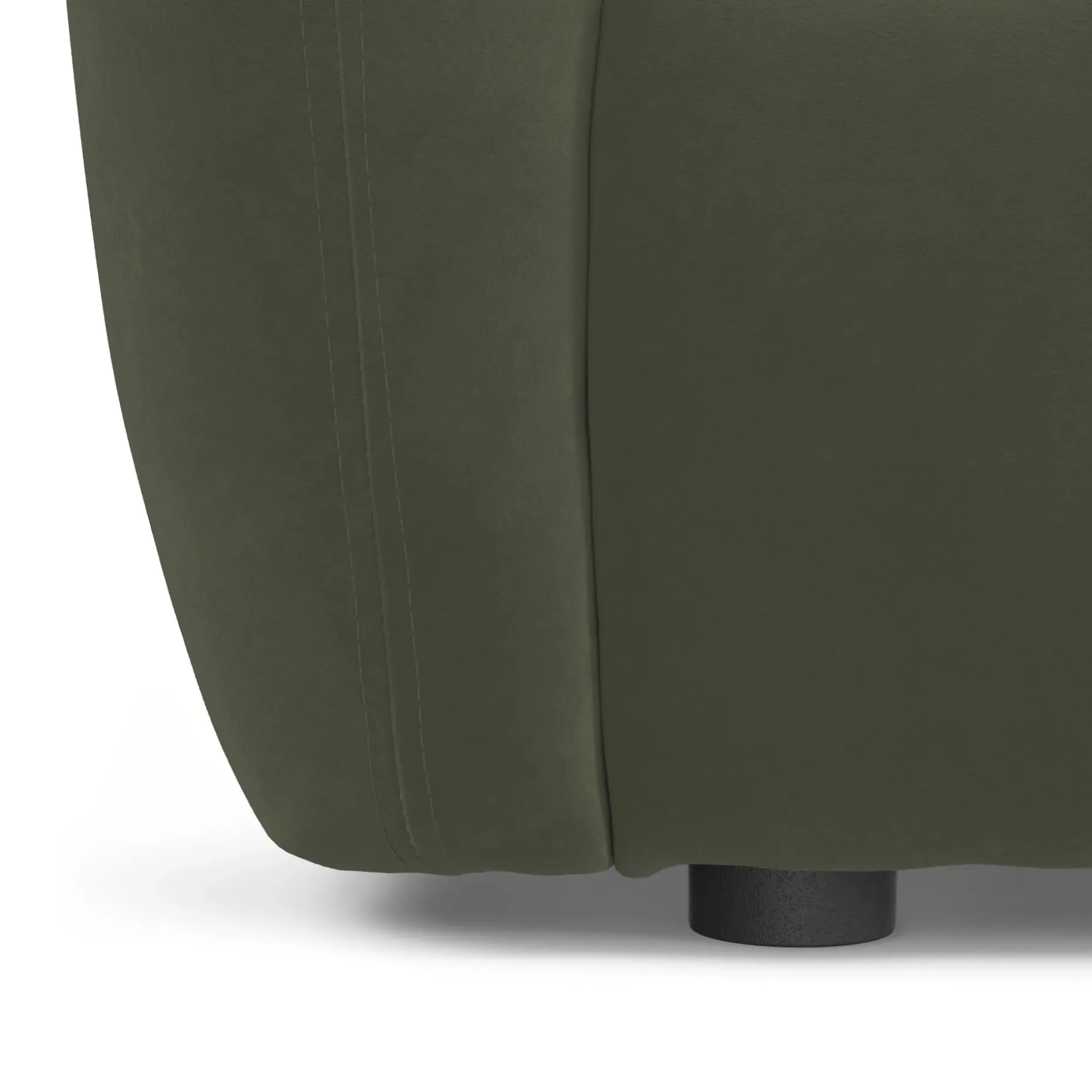 Leigh 126" Velvet Modular L Sectional - Hale Fir Green