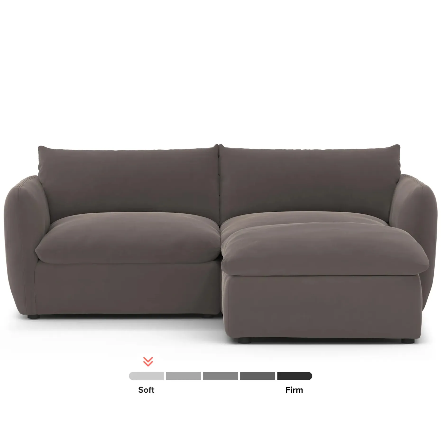 Leigh 92" Velvet Modular Sectional - Hale Warm Gray