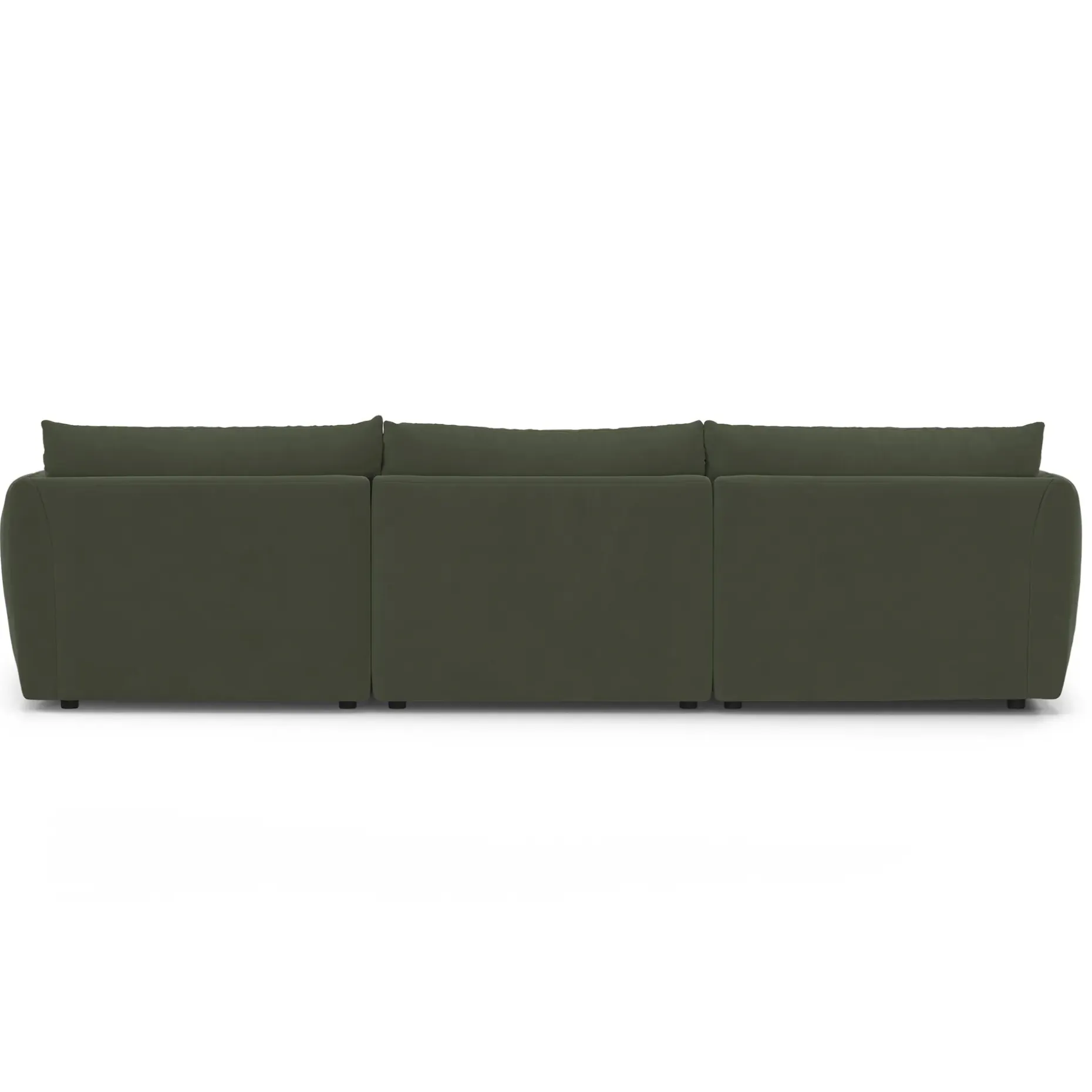 Leigh 131.5" Velvet Modular Sectional - Hale Fir Green
