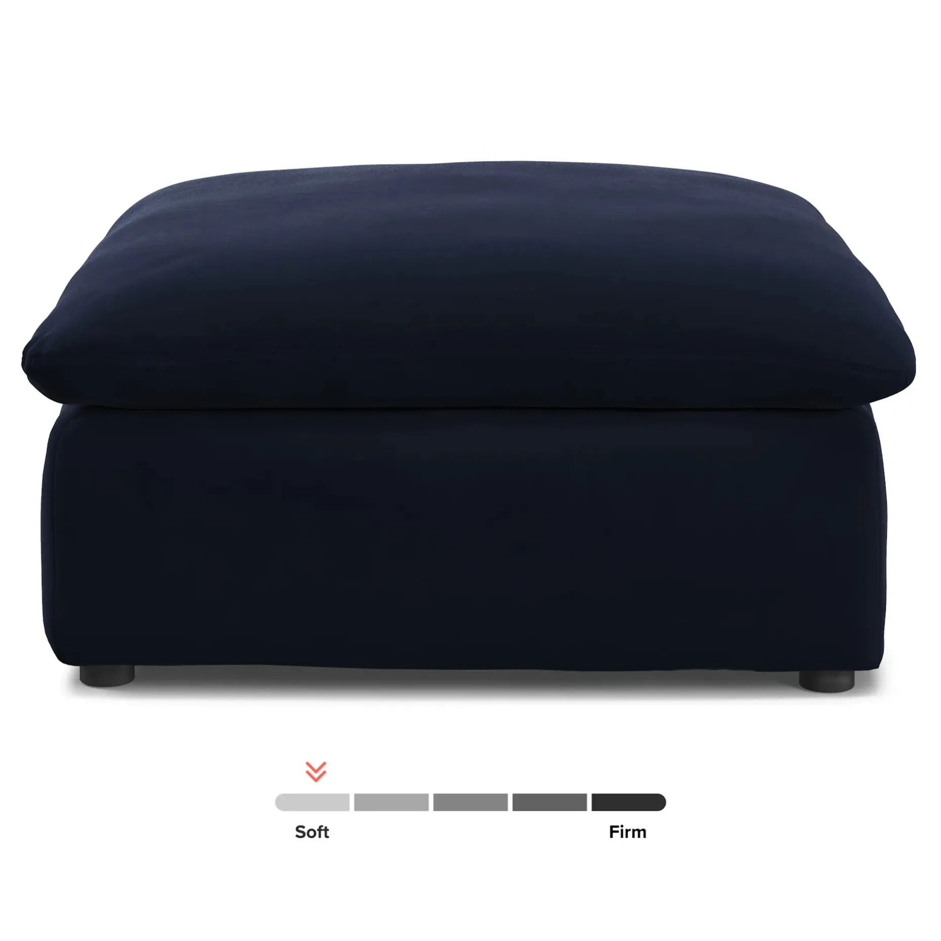 Leigh 41" Velvet Ottoman - Hale Ink
