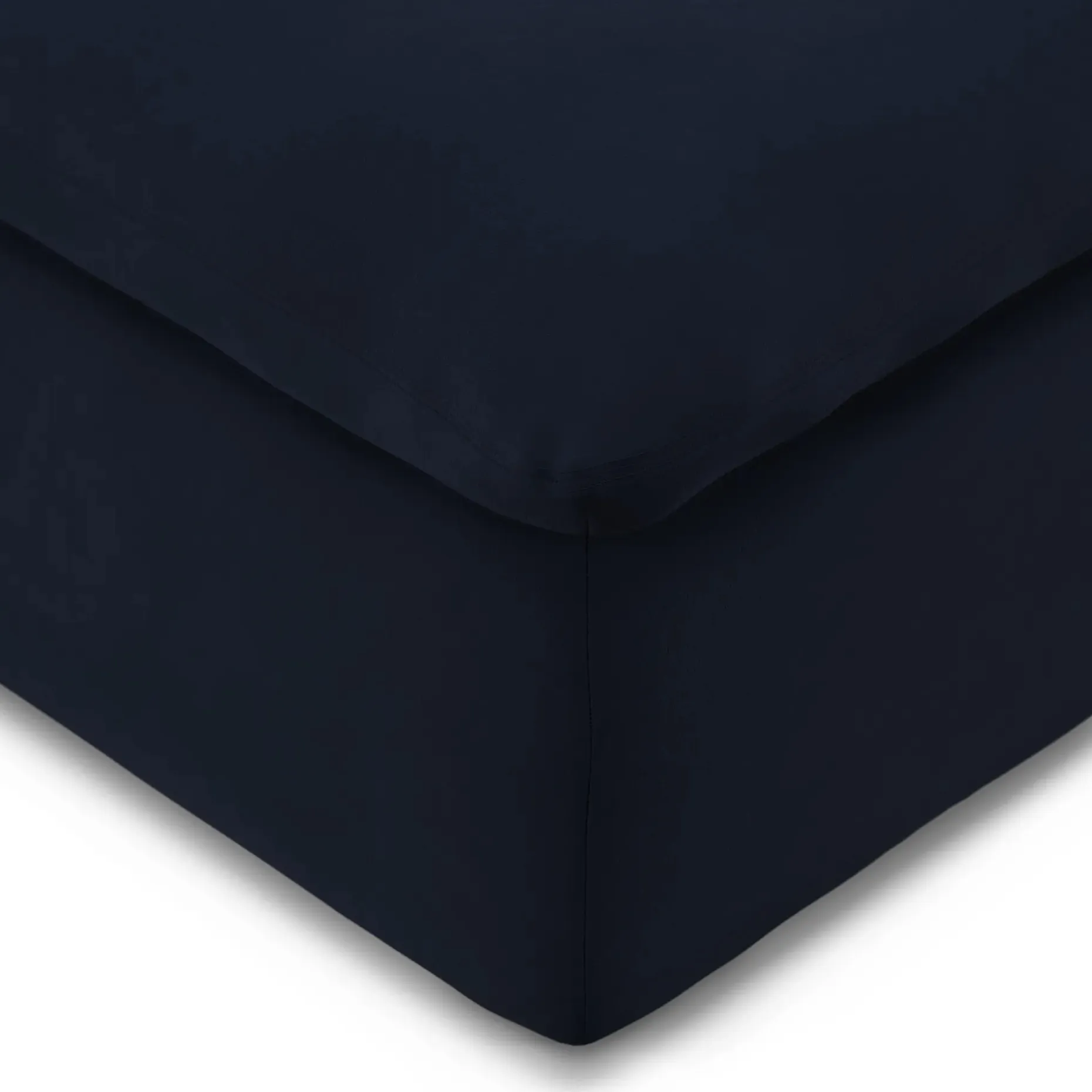 Leigh 41" Velvet Ottoman - Hale Ink
