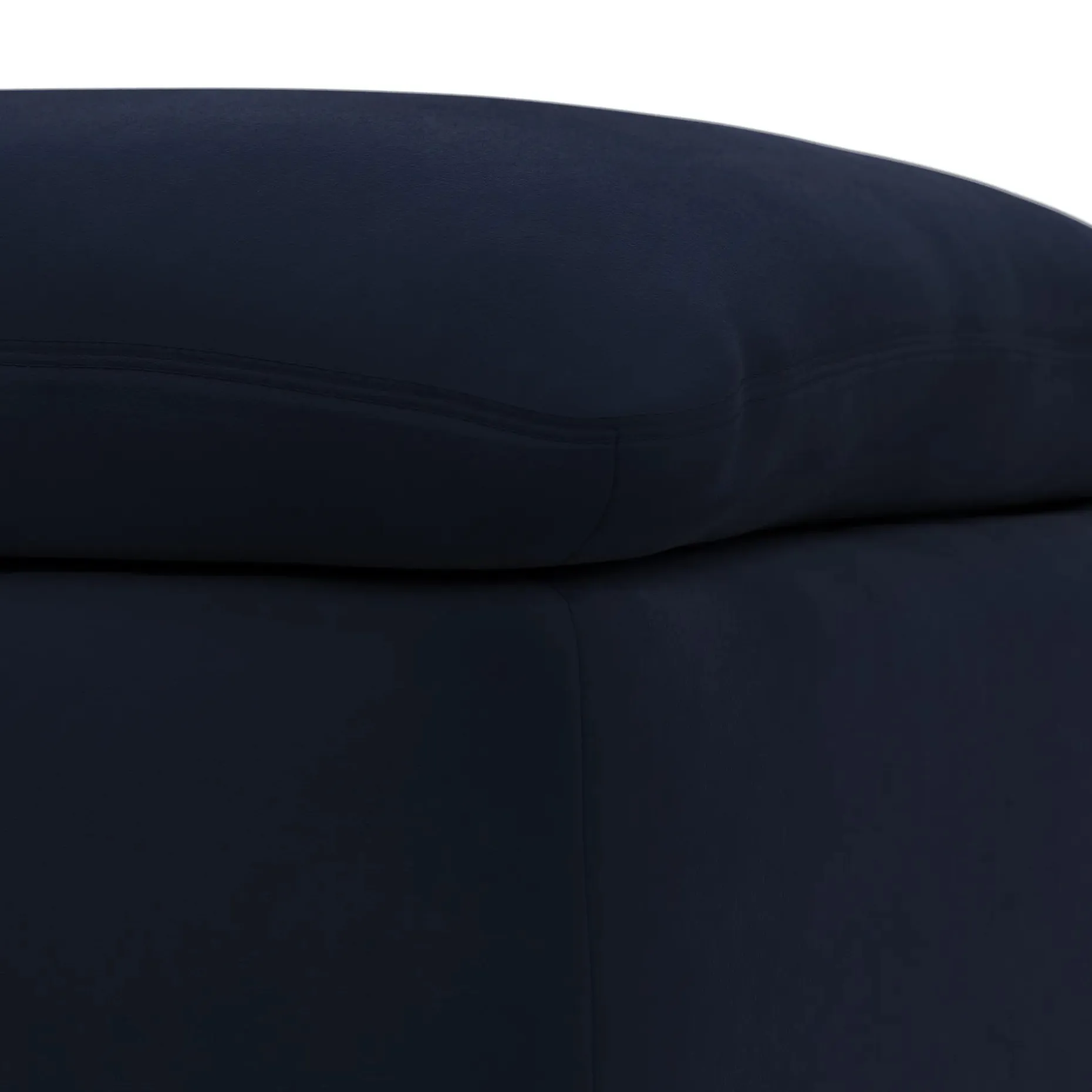 Leigh 41" Velvet Ottoman - Hale Ink