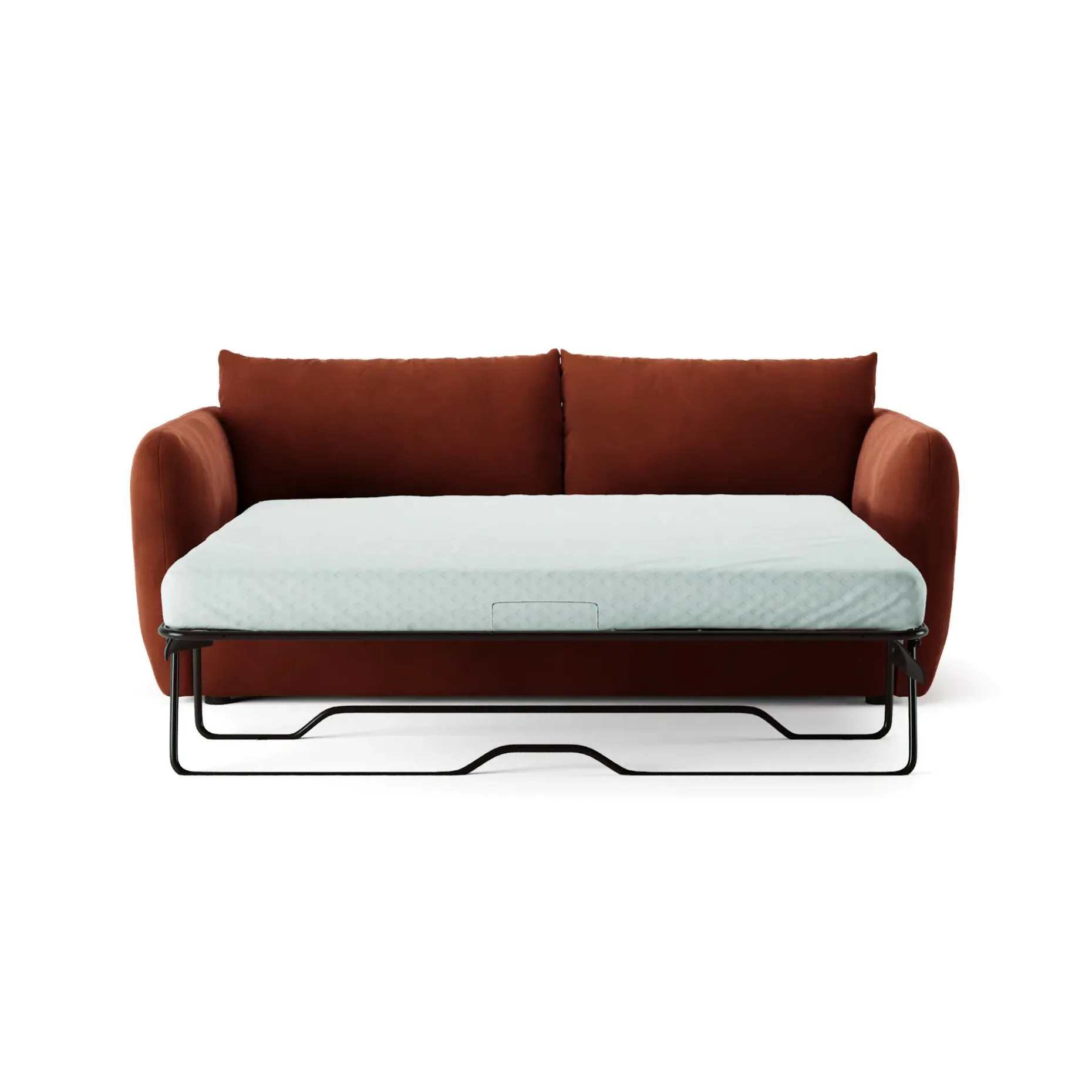 Leigh 86" Velvet Sofa Bed - Hale Rust