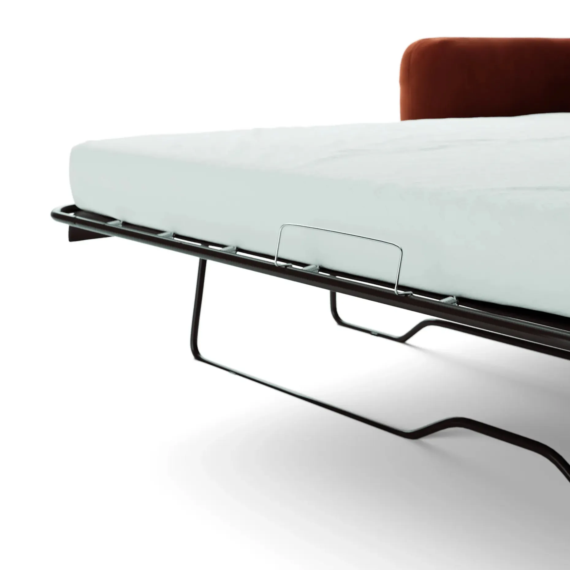 Leigh 86" Velvet Sofa Bed - Hale Rust