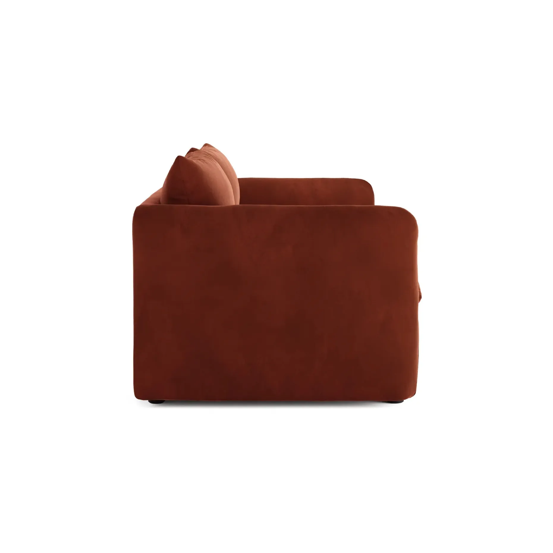 Leigh 86" Velvet Sofa Bed - Hale Rust