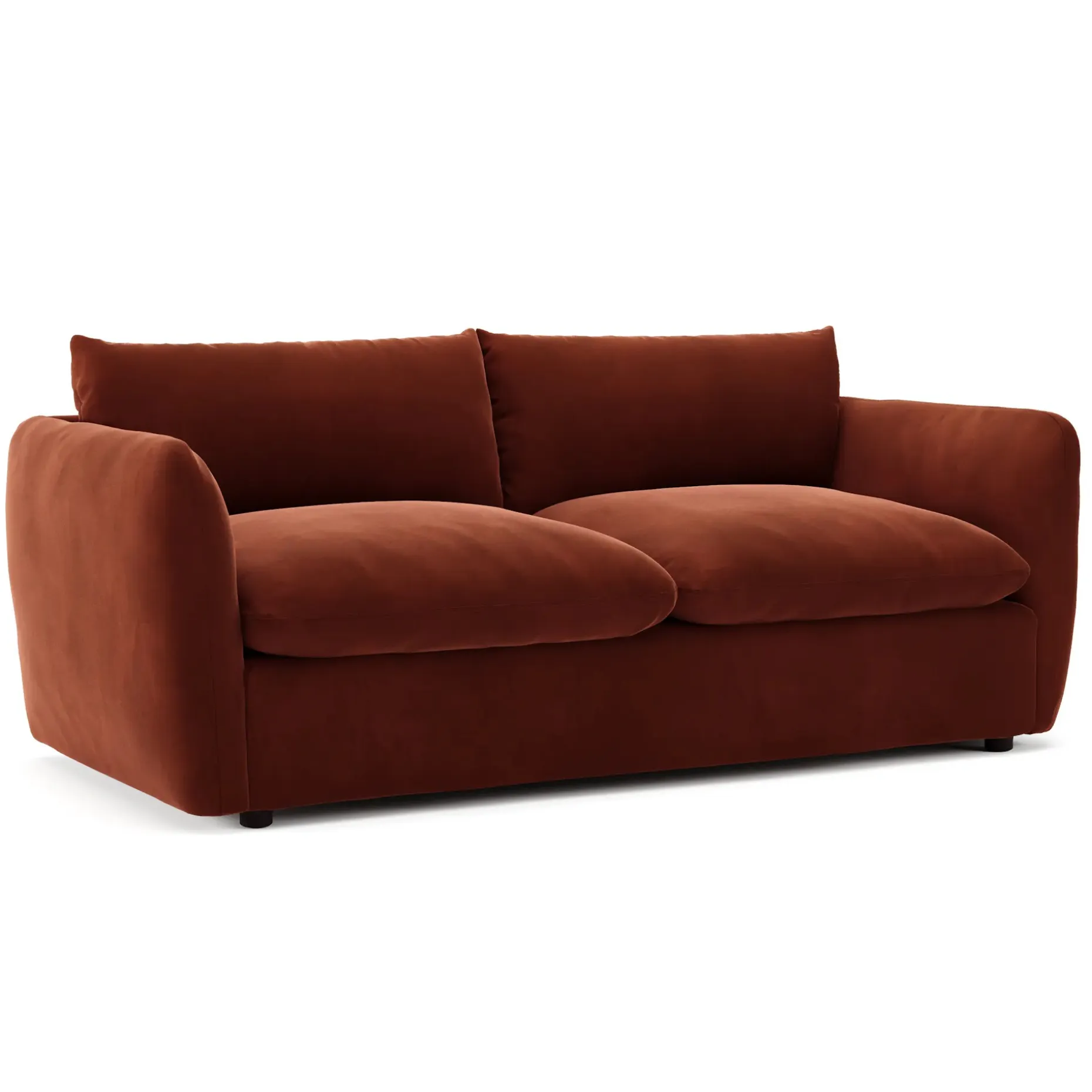 Leigh 86" Velvet Sofa Bed - Hale Rust